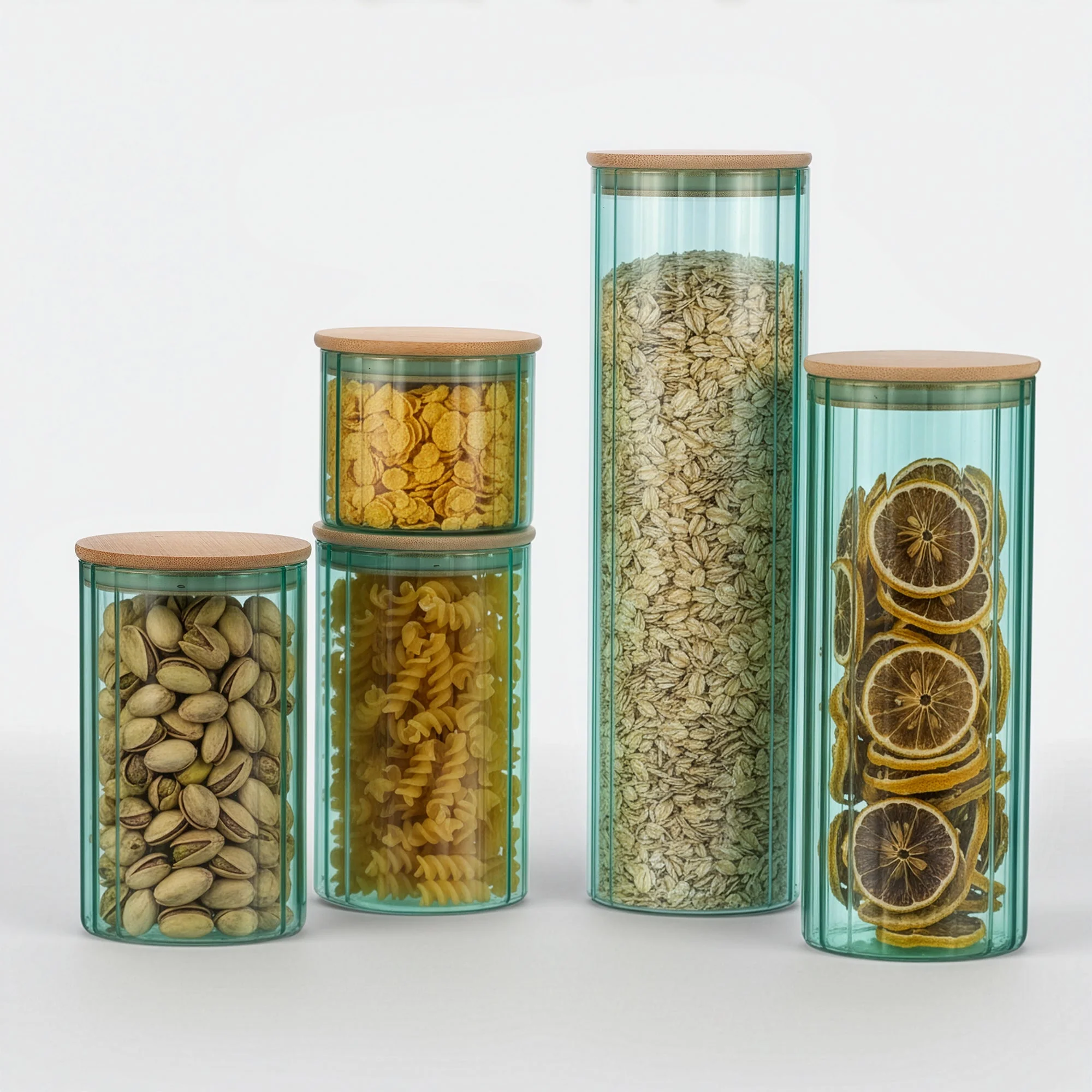 Genicook Glass Canister Set & Bamboo Lid - Image 5