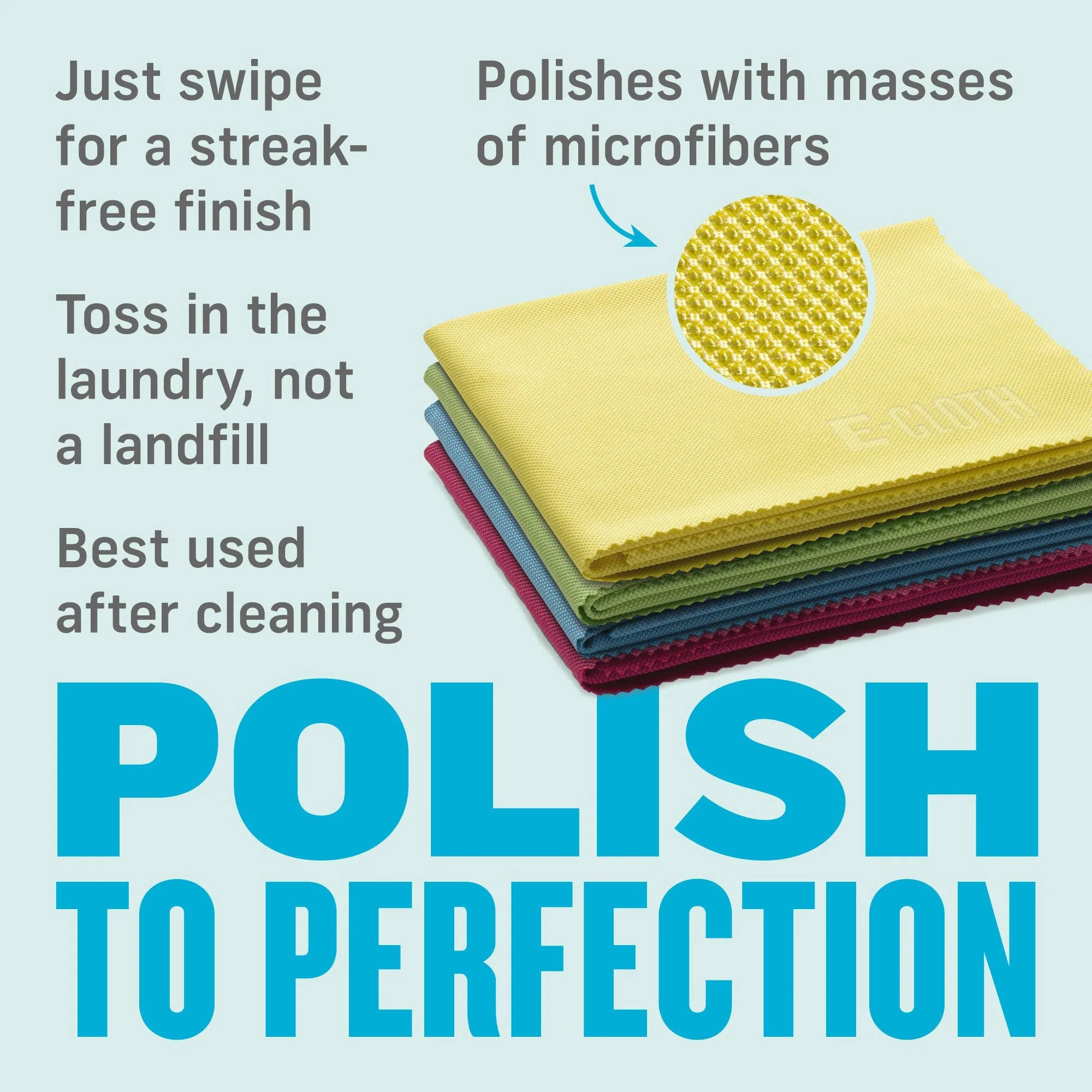 E-Cloth Glass & Polishing Cloth Assorted Multipack - Image 3