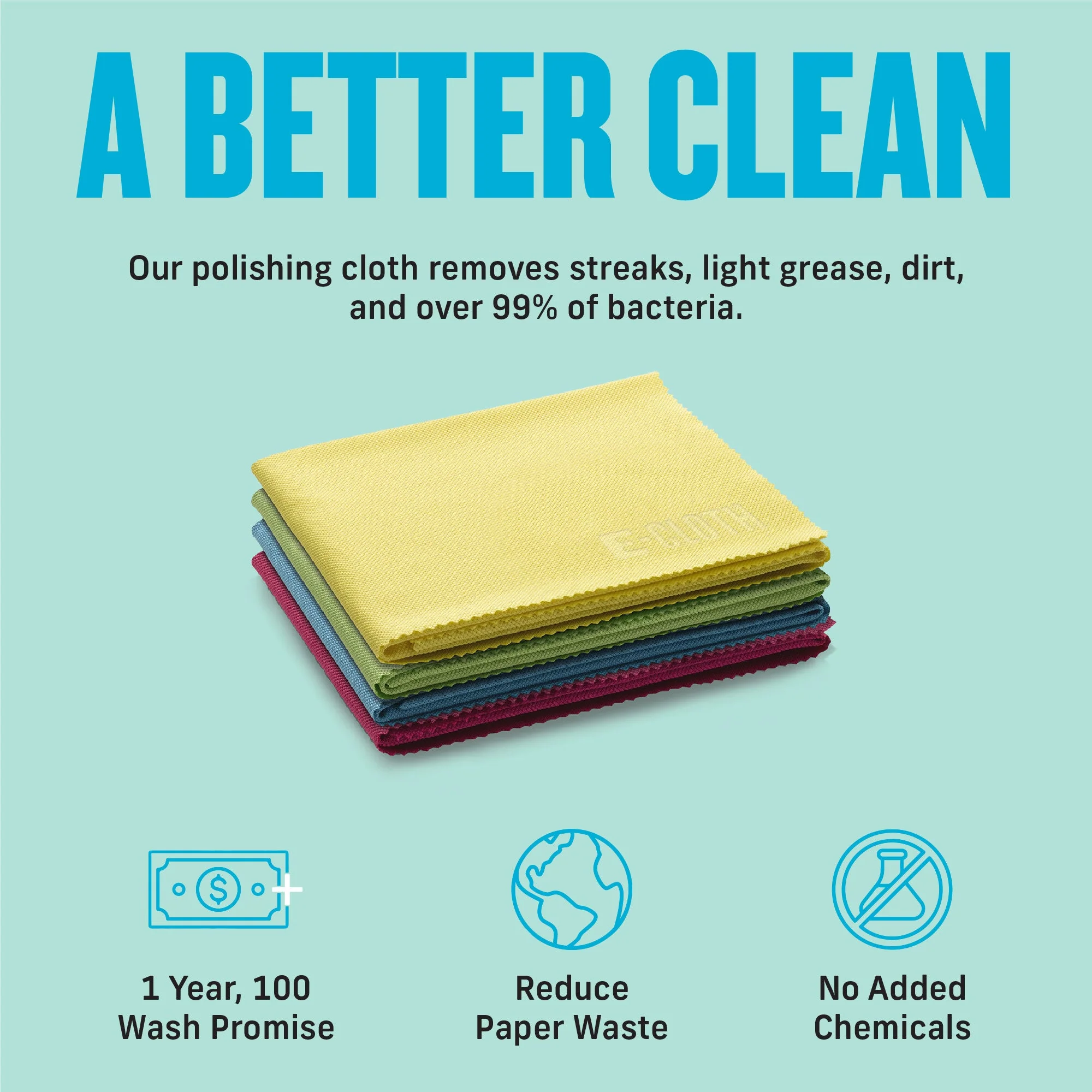 E-Cloth Glass & Polishing Cloth Assorted Multipack - Image 5