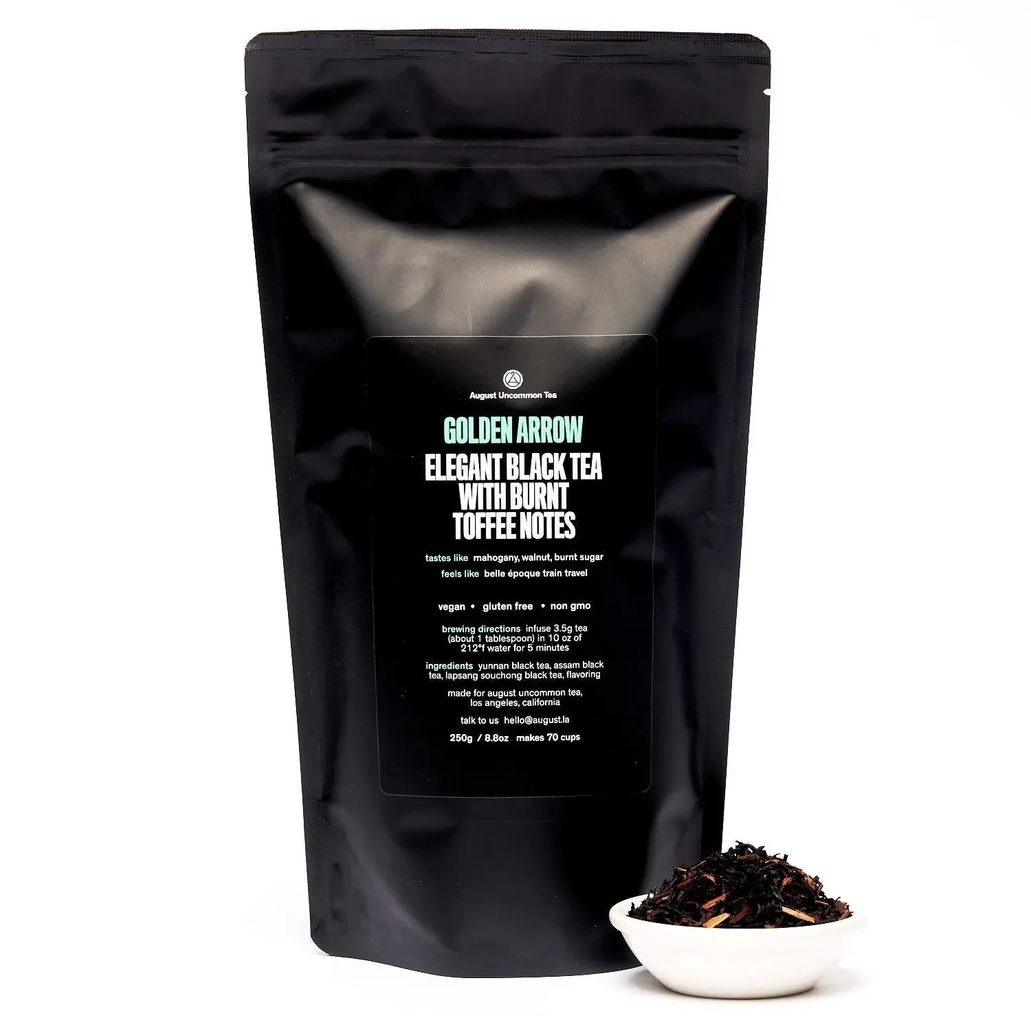 August Uncommon Tea Golden Arrow - Smoky Toffee Black Tea - Image 4