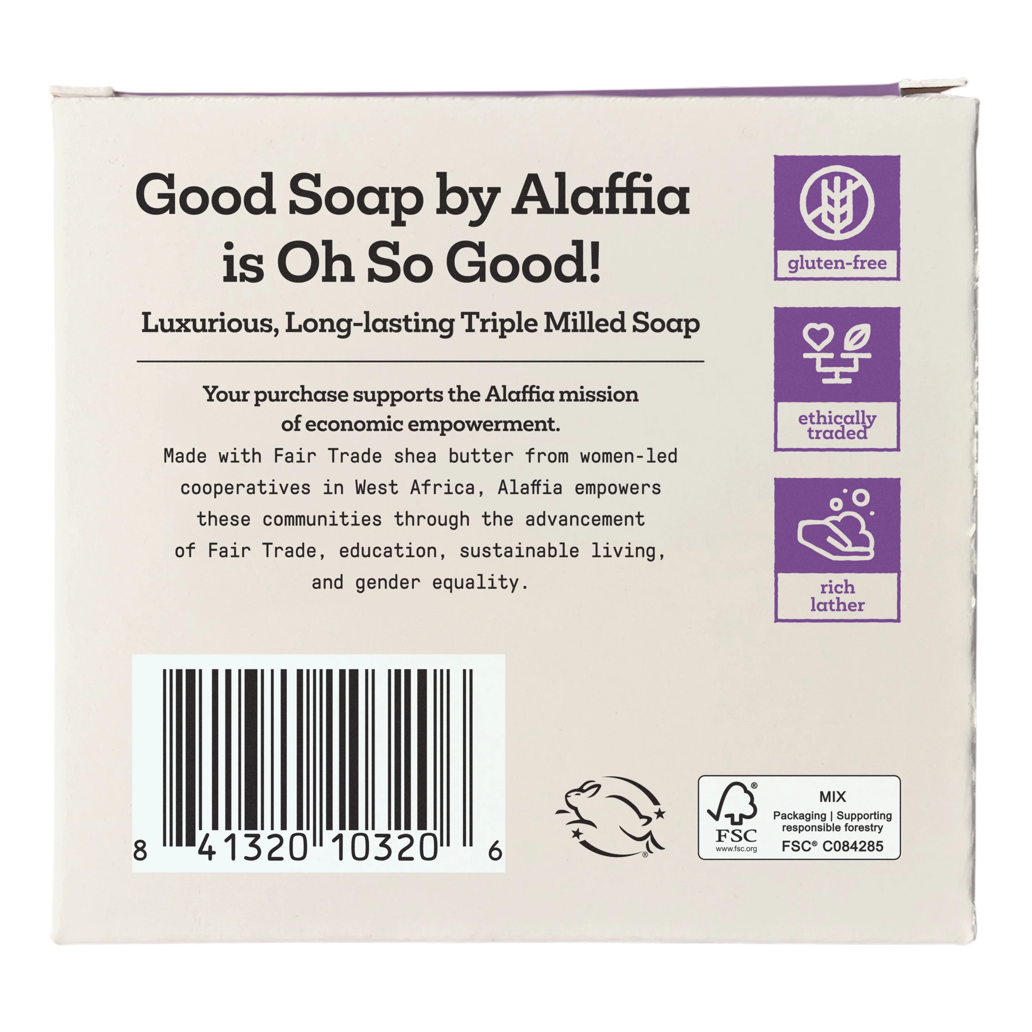 Alaffia Good Soap Bar Soap Multipack Lavender - Image 2