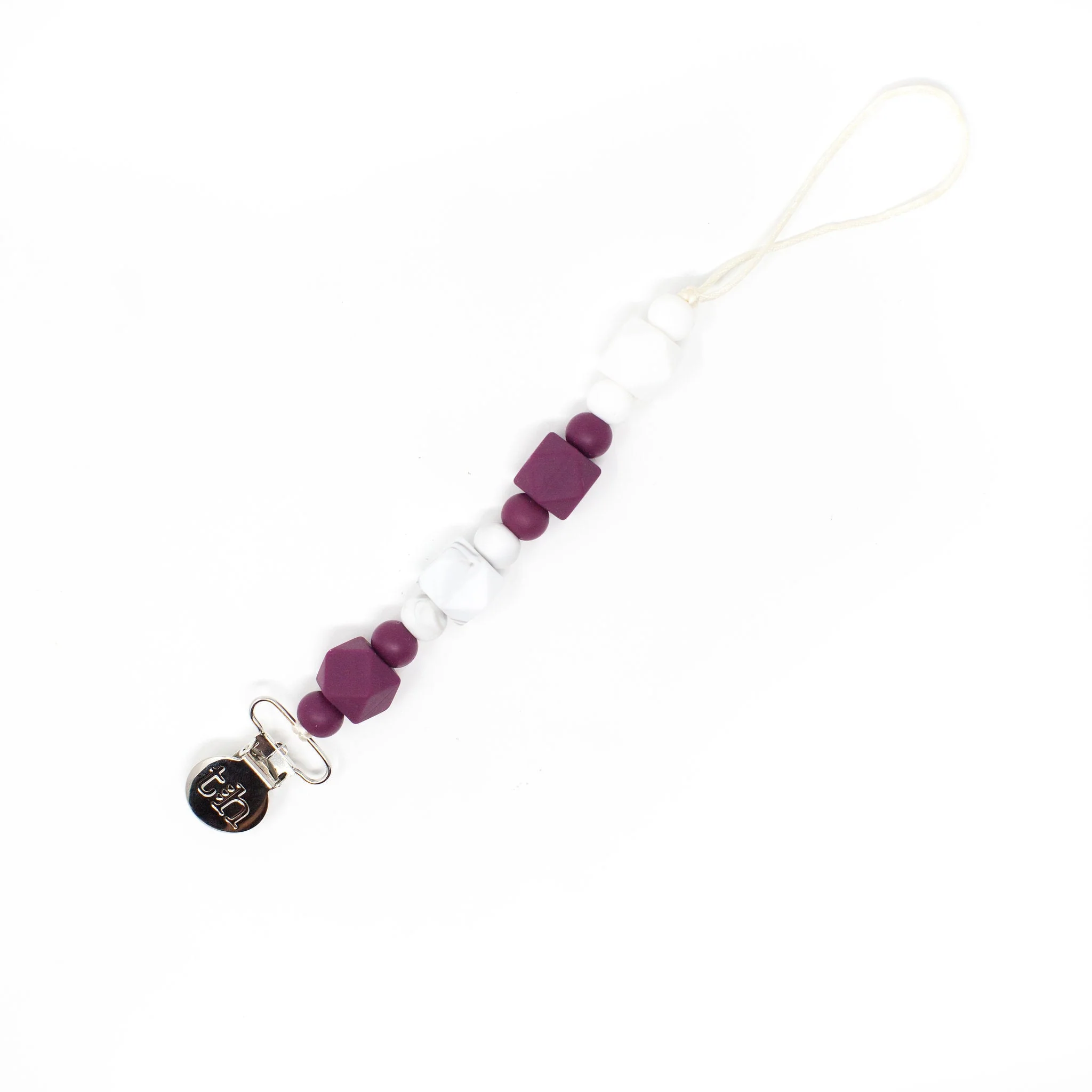 Three Hearts Grande Jewel Pacifier Clip - Food Grade BPA Free Silicone - Image 10