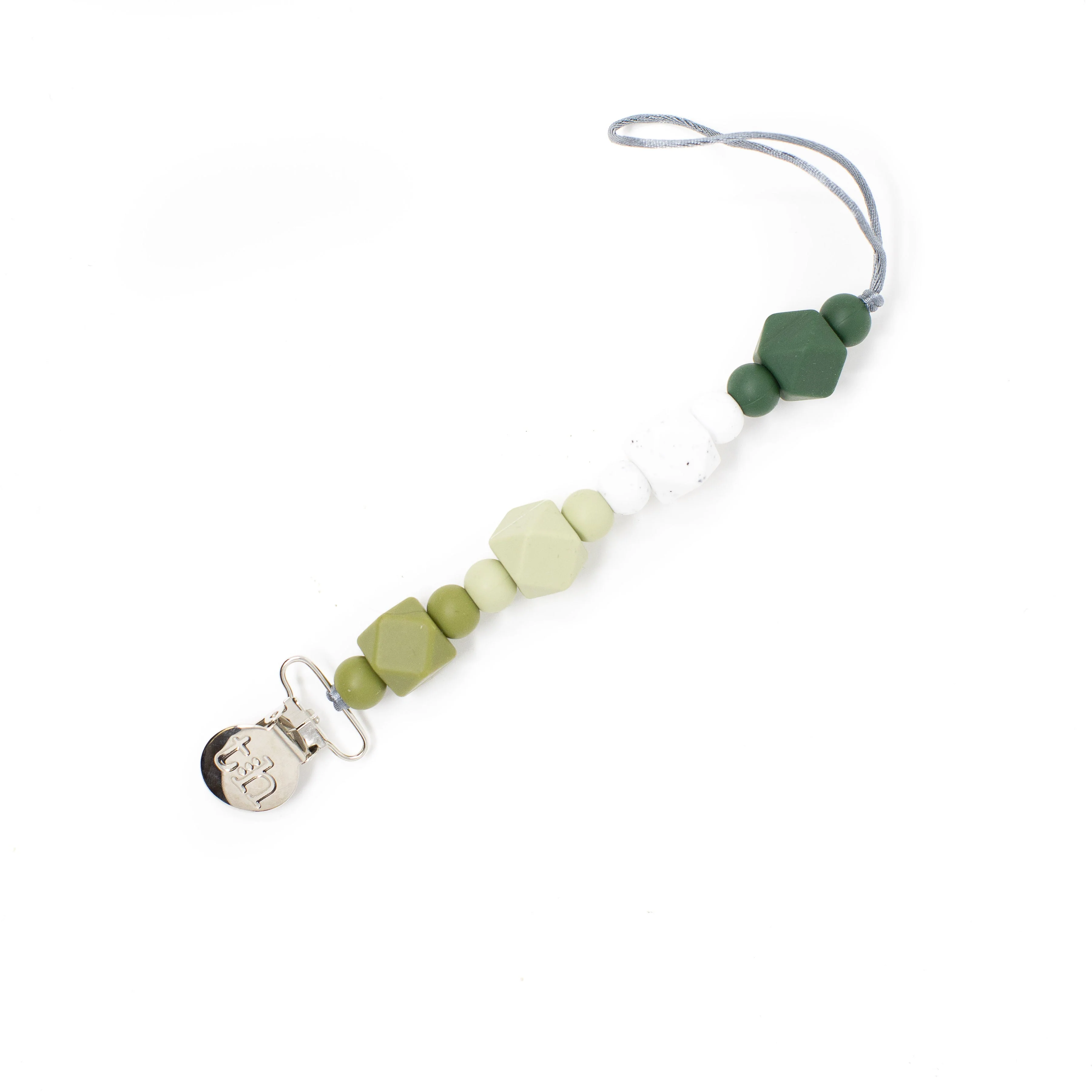 Three Hearts Grande Jewel Pacifier Clip - Food Grade BPA Free Silicone - Image 17