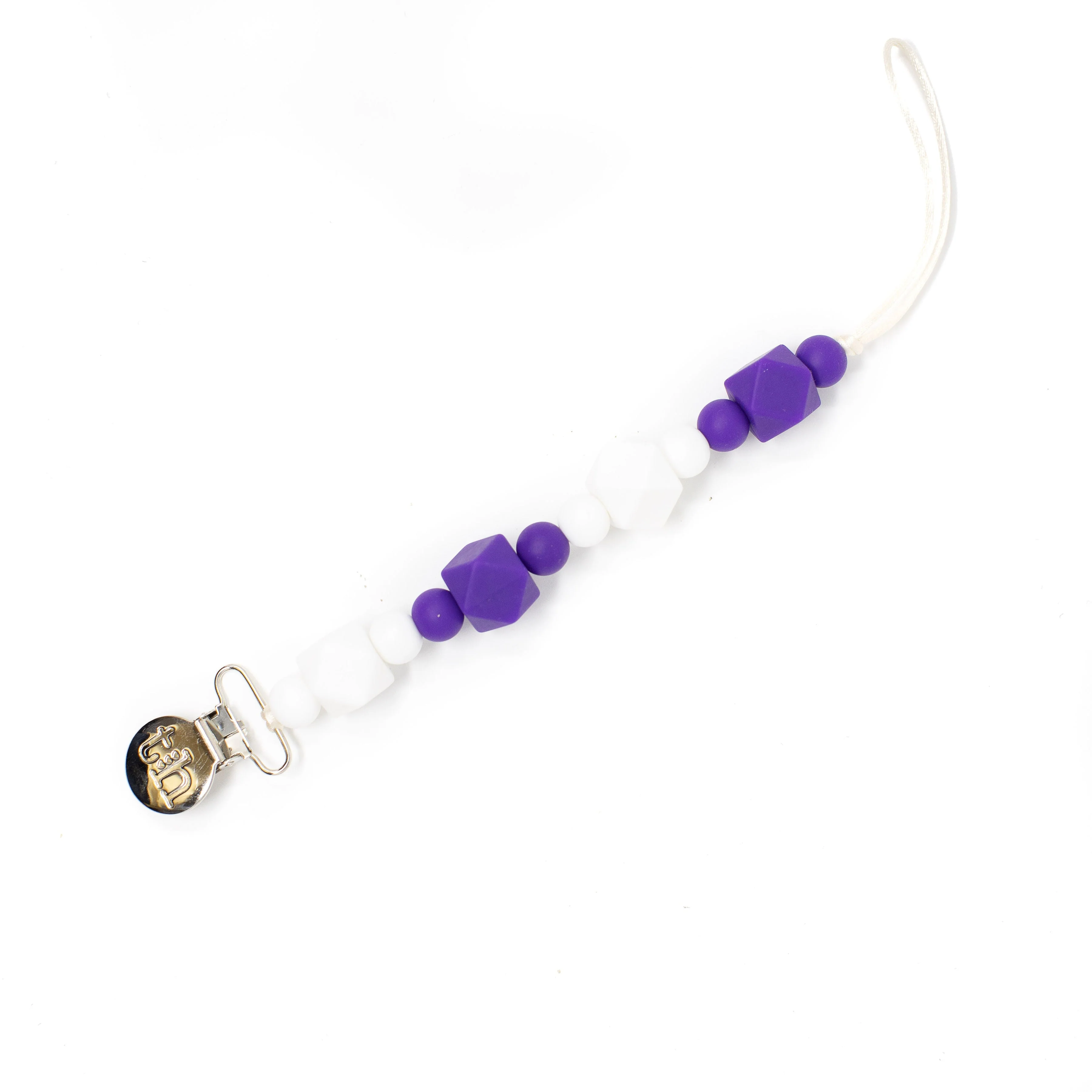 Three Hearts Grande Jewel Pacifier Clip - Food Grade BPA Free Silicone - Image 18