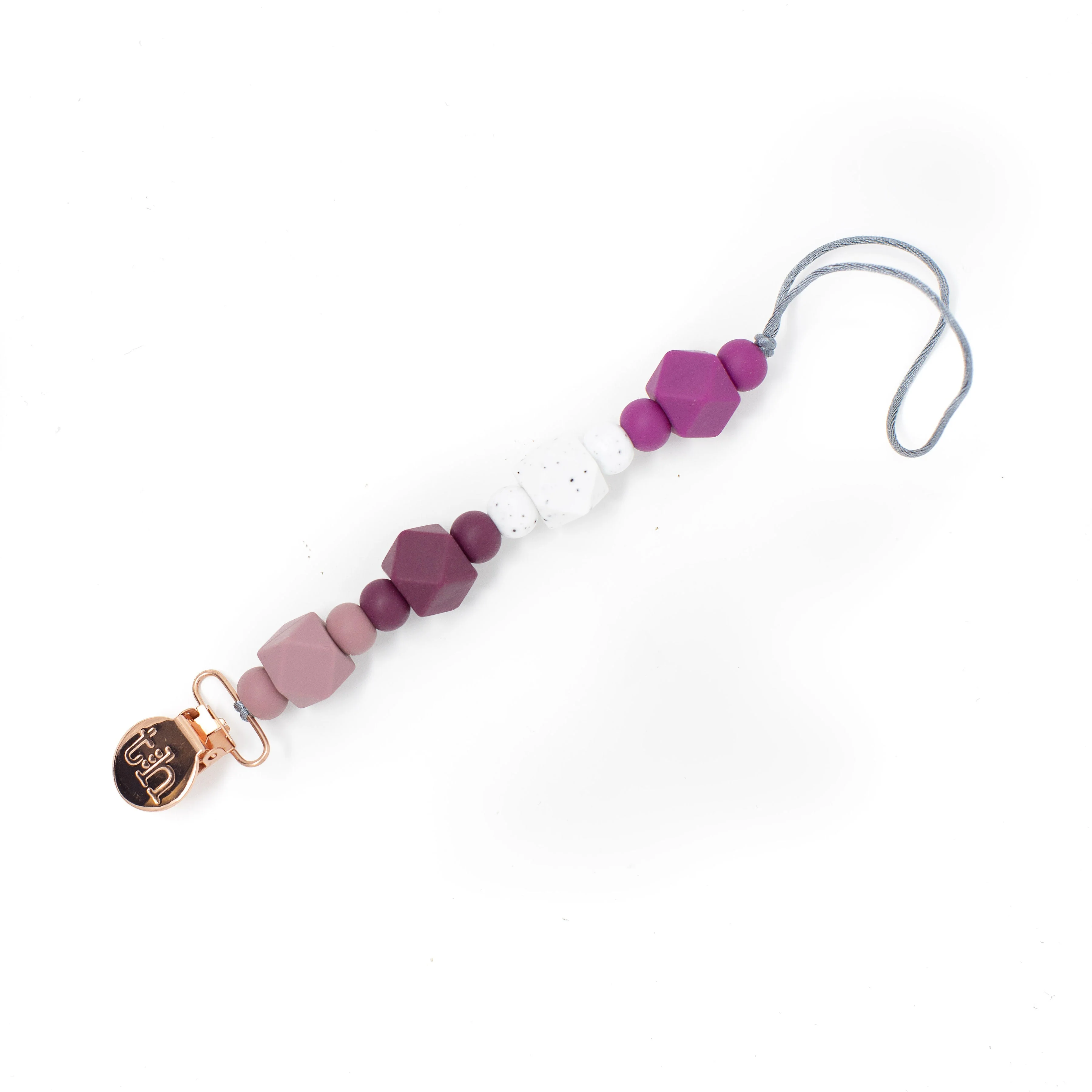 Three Hearts Grande Jewel Pacifier Clip - Food Grade BPA Free Silicone - Image 22
