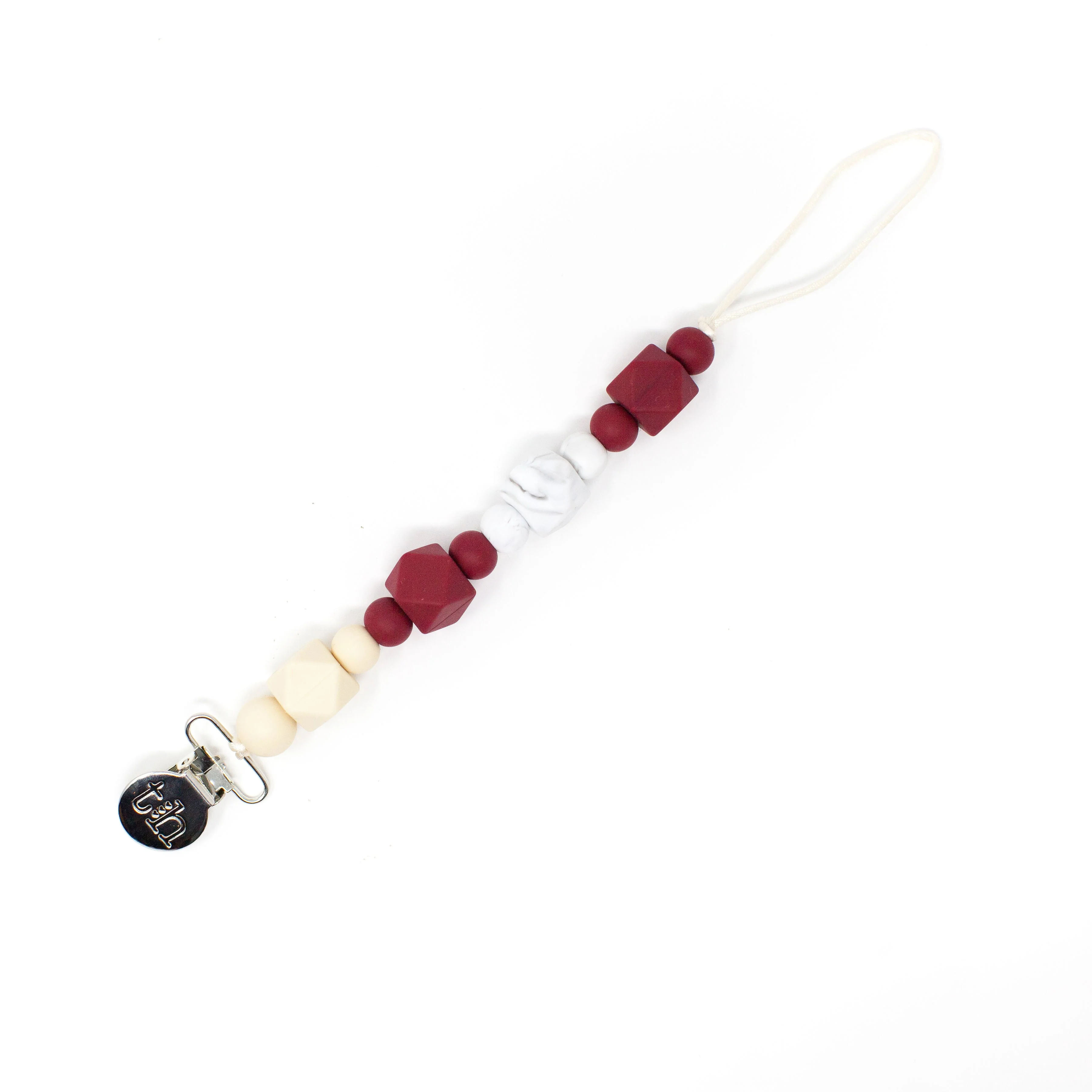 Three Hearts Grande Jewel Pacifier Clip - Food Grade BPA Free Silicone - Image 26