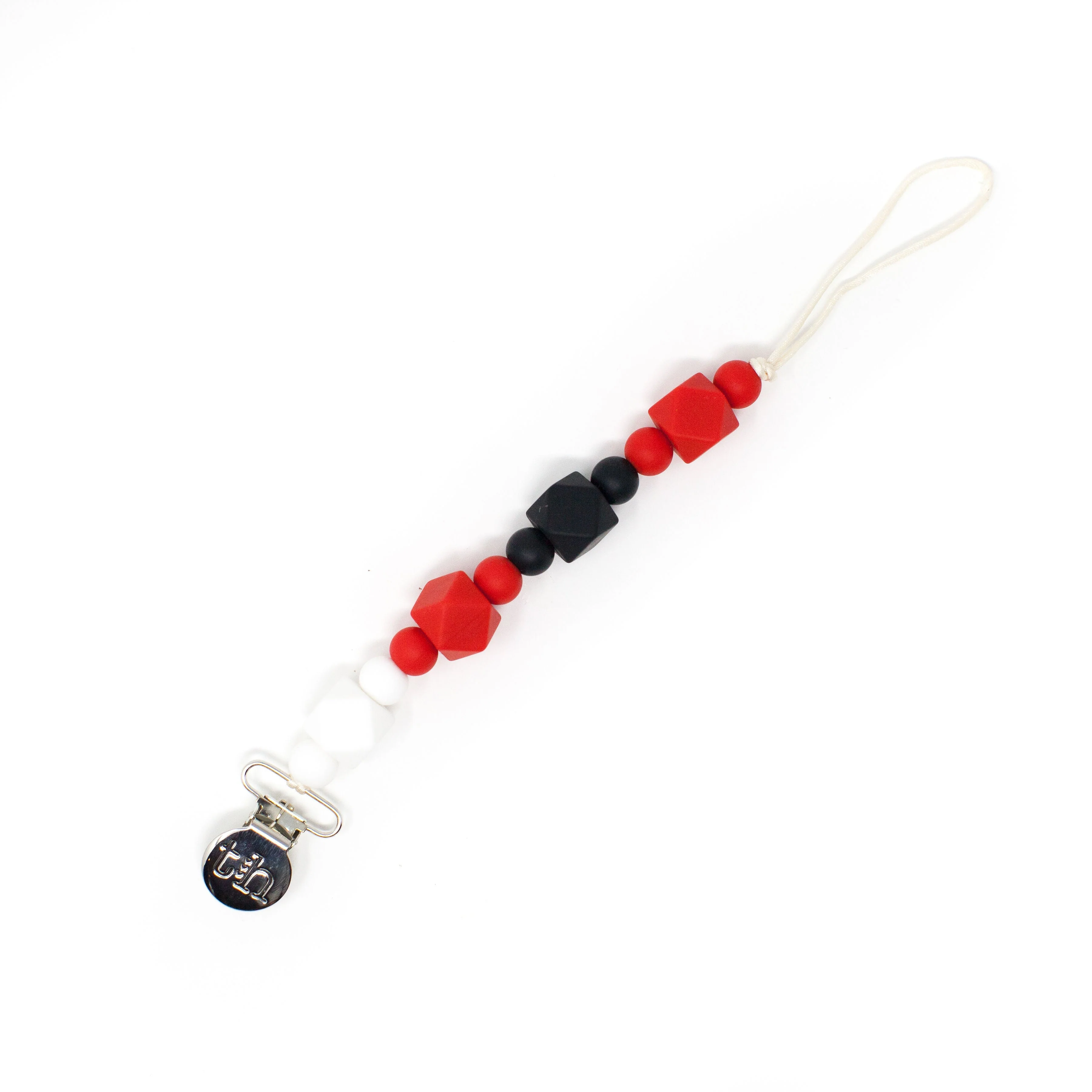 Three Hearts Grande Jewel Pacifier Clip - Food Grade BPA Free Silicone - Image 27