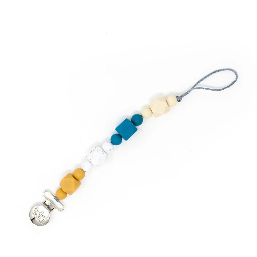 Three Hearts Grande Jewel Pacifier Clip - Food Grade BPA Free Silicone - Image 6