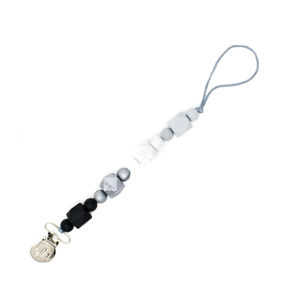 Three Hearts Grande Jewel Pacifier Clip - Food Grade BPA Free Silicone - Image 7