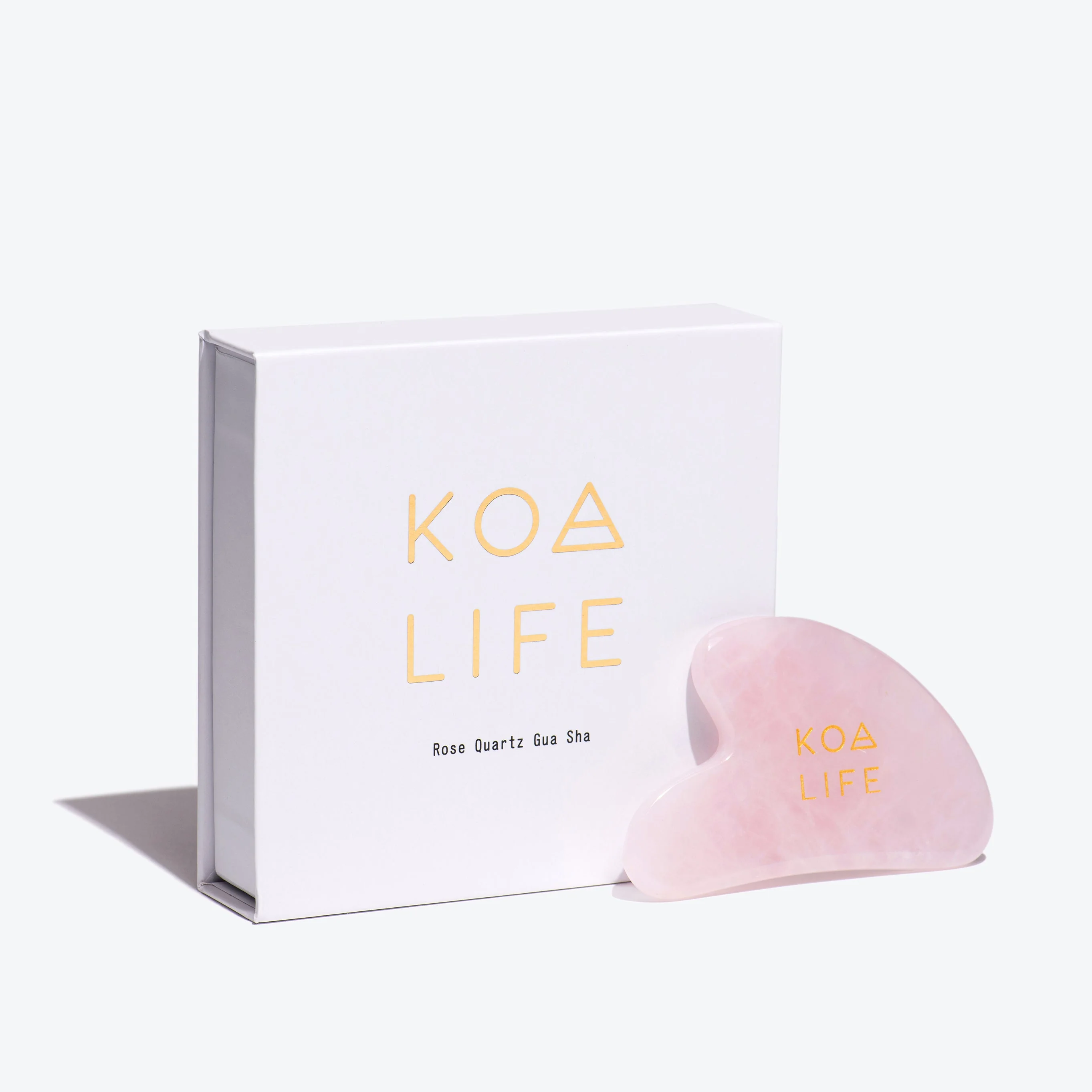 KOA LiFE Gua Sha | Natural Rose Quartz Stone - Image 2