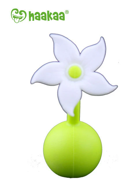 Haakaa Gen 2 Silicone Breast Pump with Suction Base 4 oz and Silicone Flower Stopper Set - Image 11