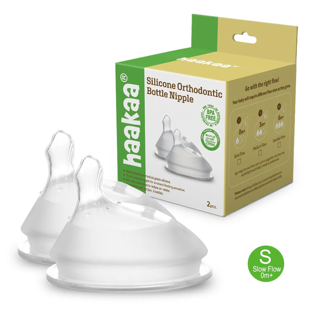 Haakaa Gen 3 Silicone Orthodontic Anti-Colic Nipple 2 PK - Image 14