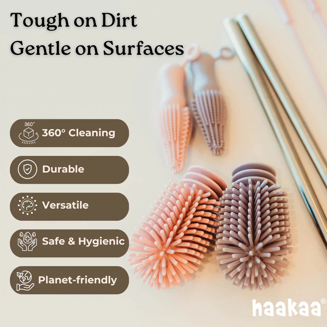 Haakaa Silicone Cleaning Brush Kit - Image 2