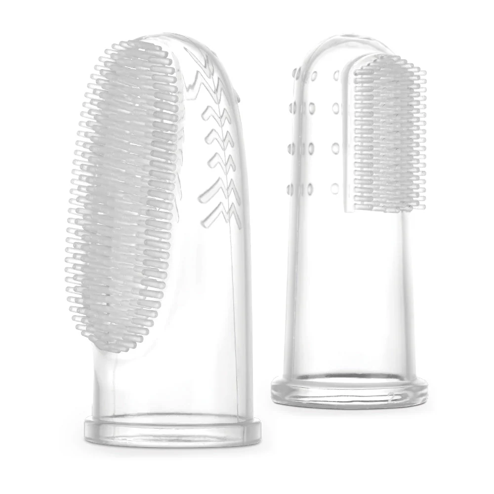 Haakaa Silicone Finger Toothbrush Set 2pcs (Small & Large) - Image 2
