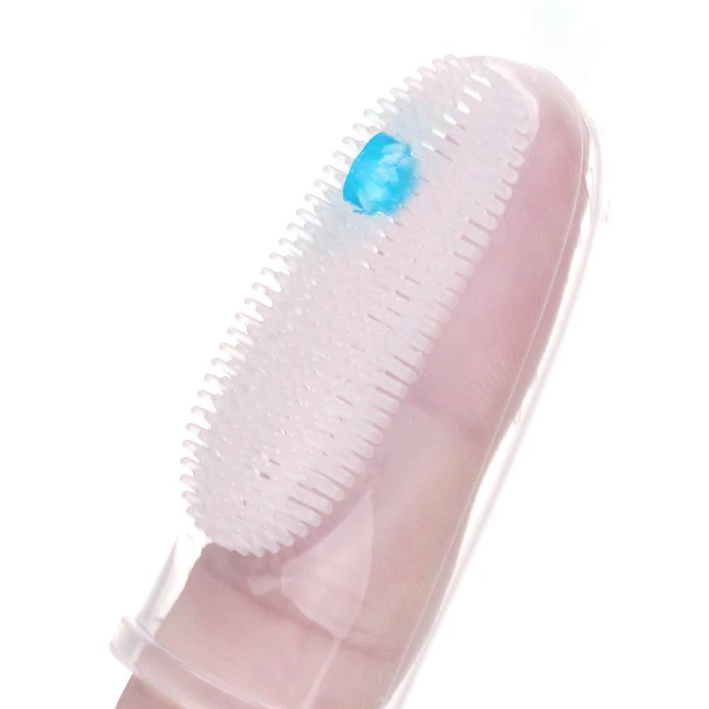 Haakaa Silicone Finger Toothbrush Set 2pcs (Small & Large) - Image 3