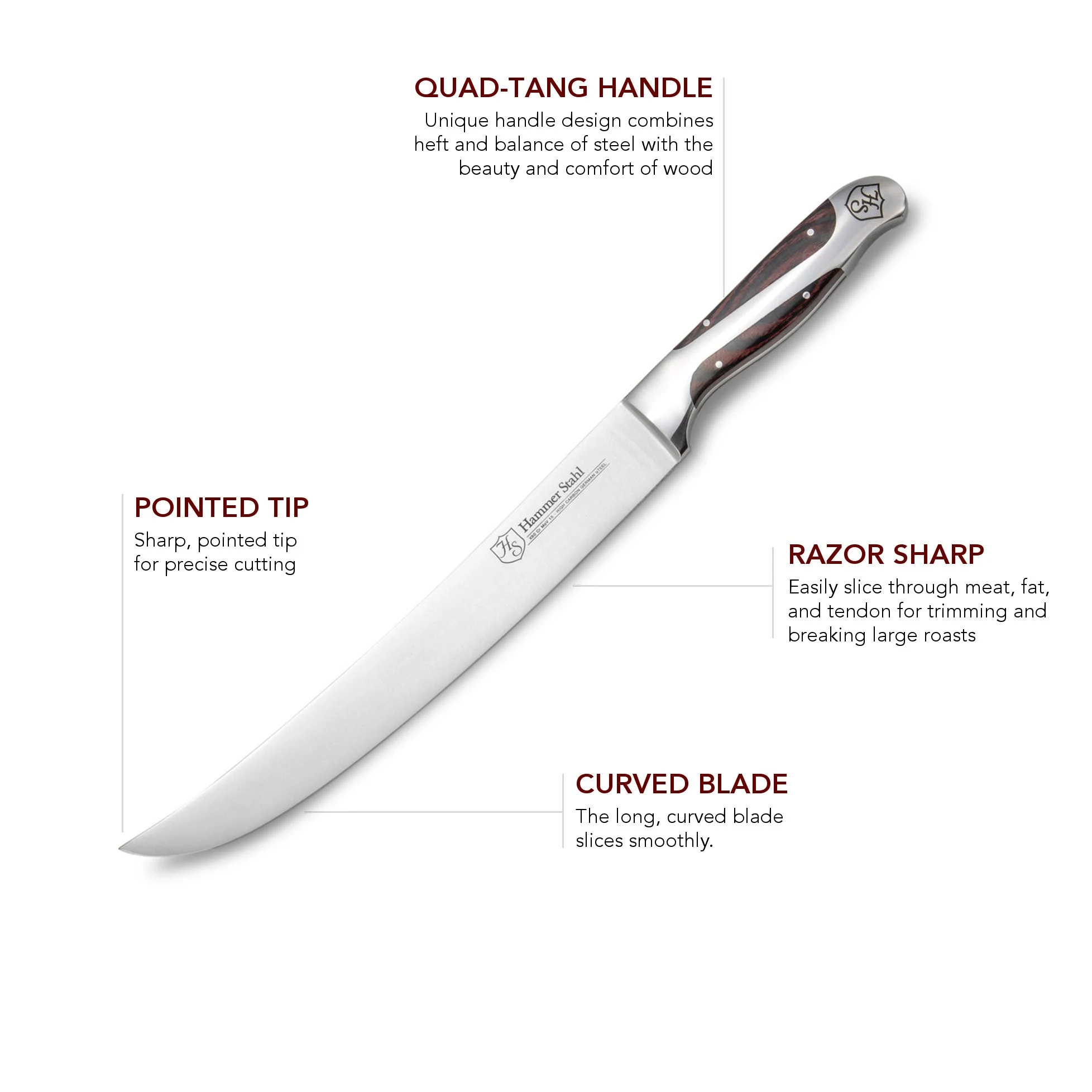 Heritage Steel Hammer Stahl 10" Scimitar - Image 3