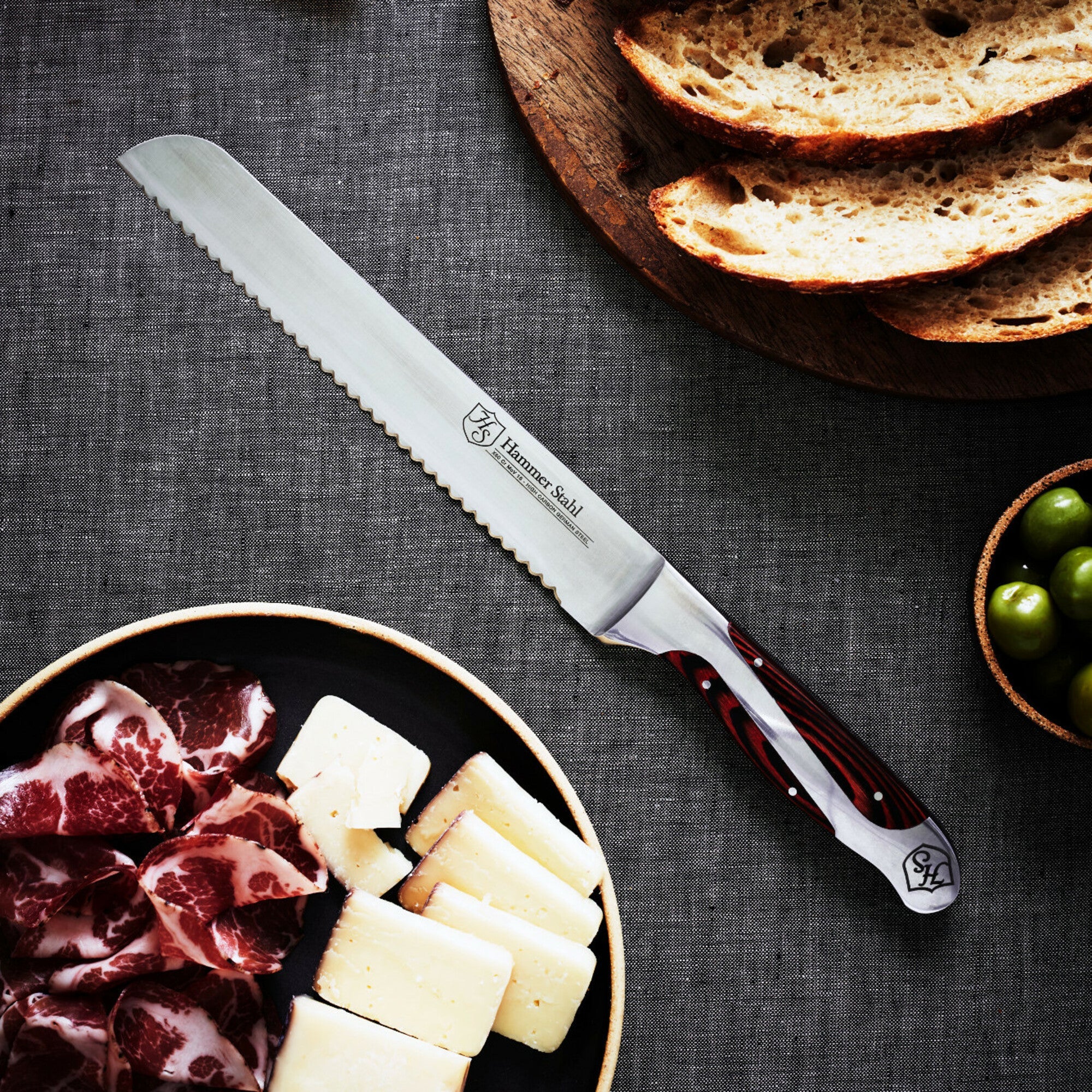 Heritage Steel Hammer Stahl 8" Bread Knife - Image 2