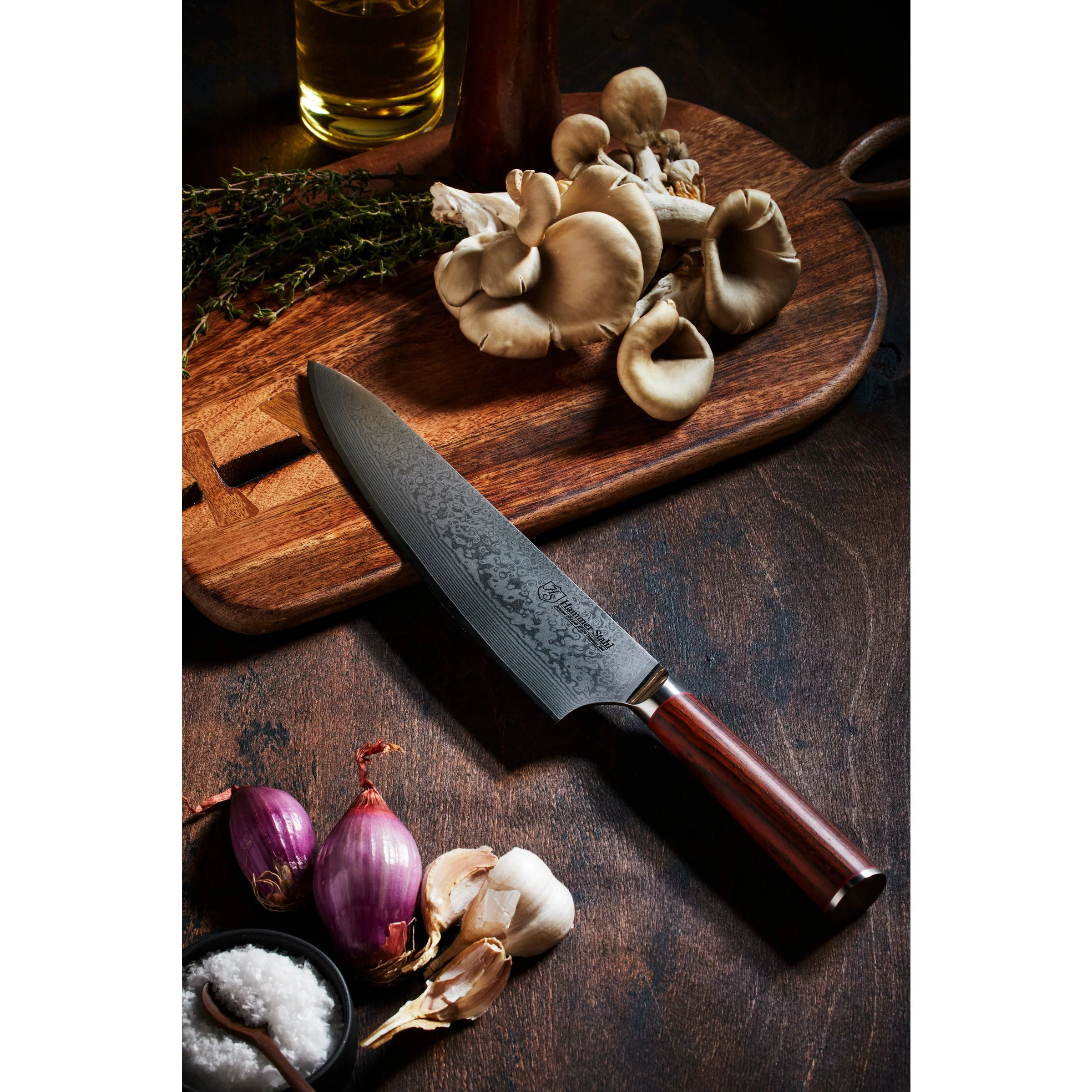 Heritage Steel Hammer Stahl 9" Chef Knife - Damascus Series - Image 2