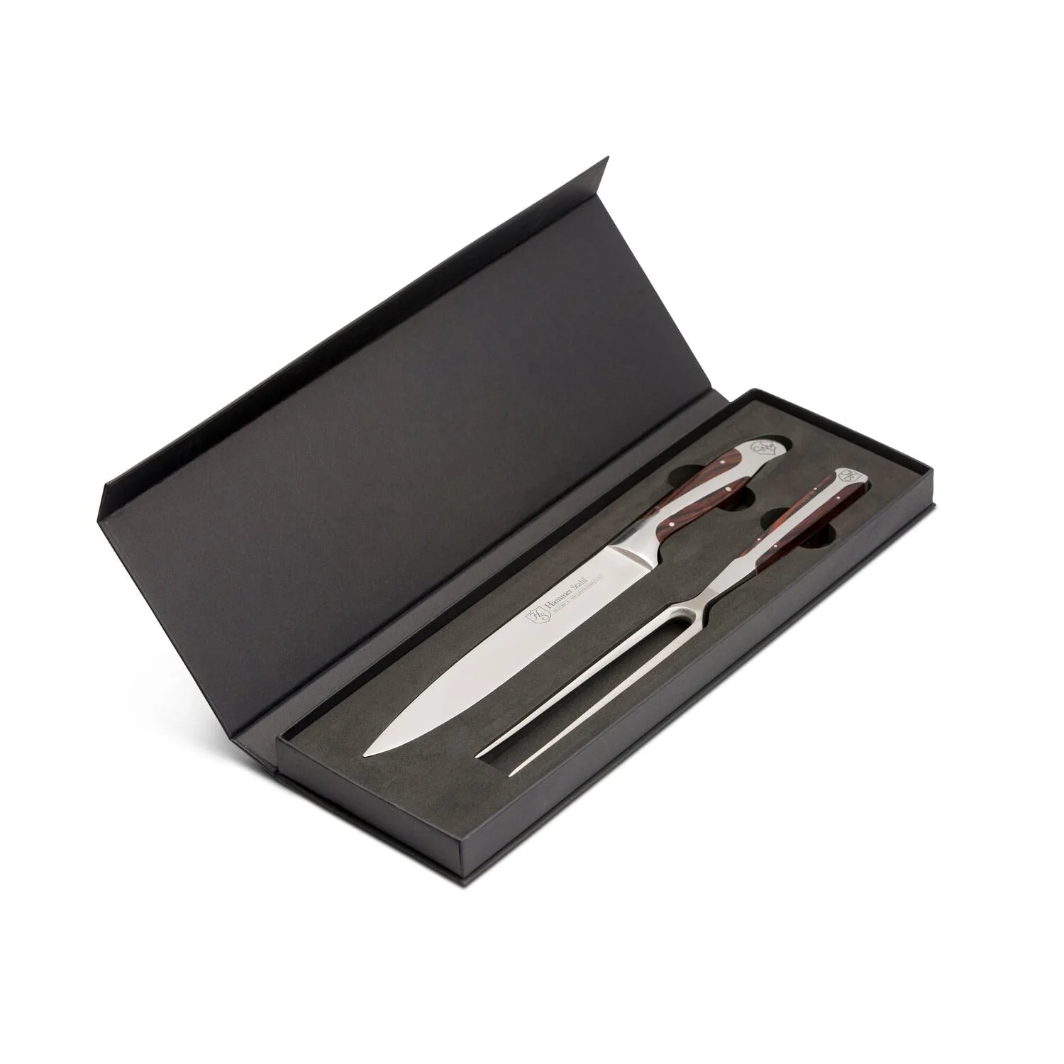 Heritage Steel Hammer Stahl Carving Knife & Fork Set - Image 3