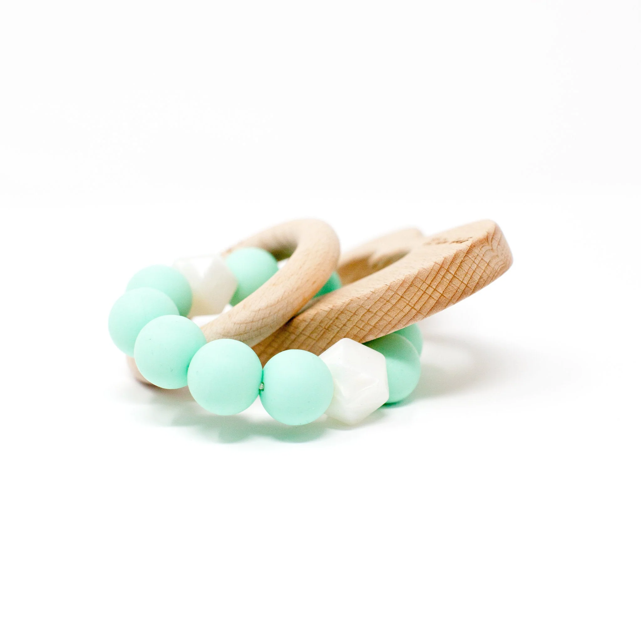 Three Hearts Heart Rattle - Natural Beech Wood - Image 5