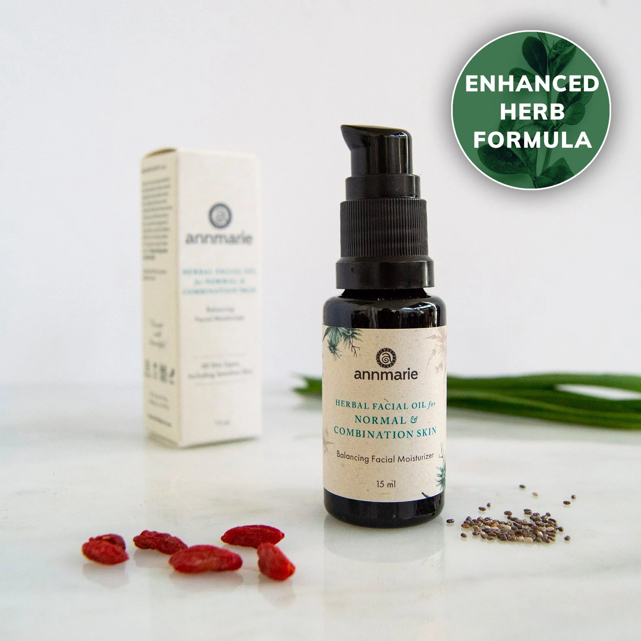 Annmarie Skin Care Herbal Facial Oil for Normal & Combination Skin (15ml)