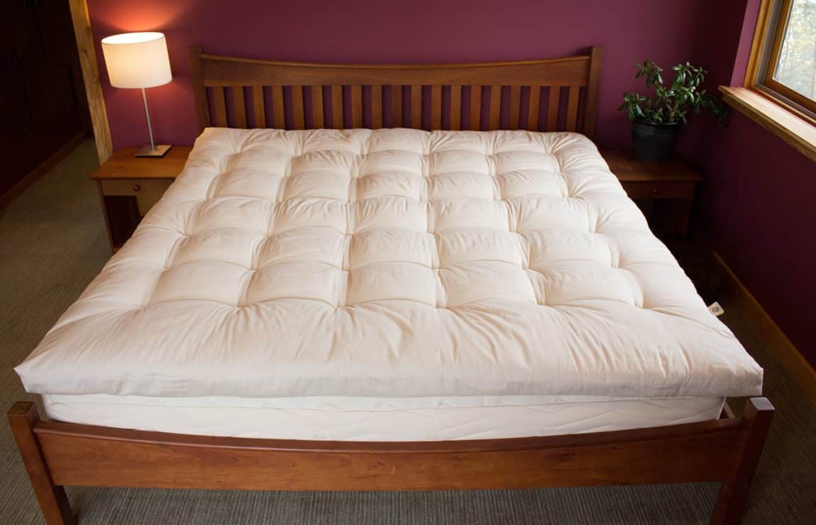 Holy Lamb Organics Certified Organic Quilted Mattress Topper - Image 3