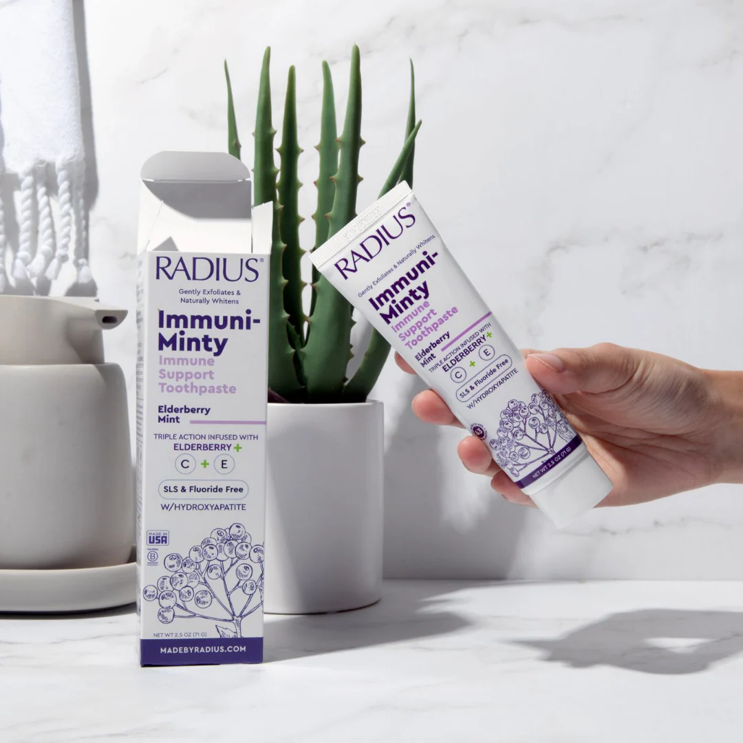 Radius IMMUNI-MINTY Immune Support Toothpaste, Elderberry Mint - Image 4