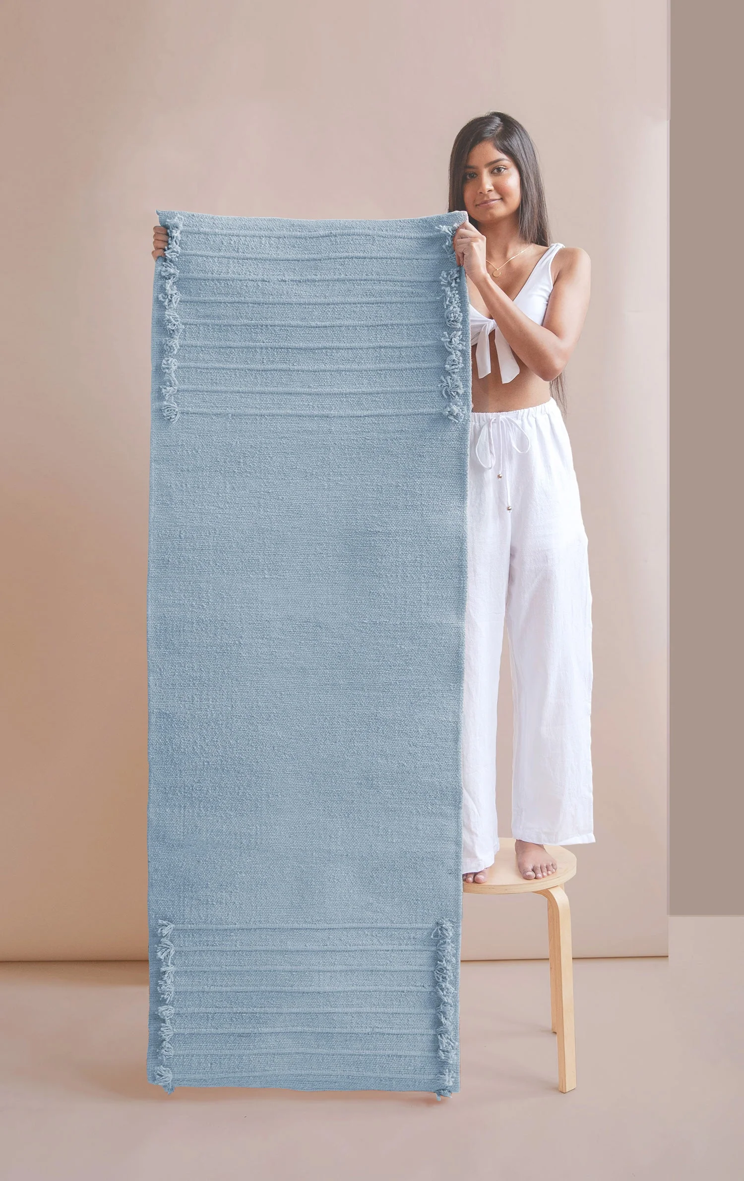 Oko Living Indigo Moon - Naturally Dyed Herbal Yoga Mat - Image 2