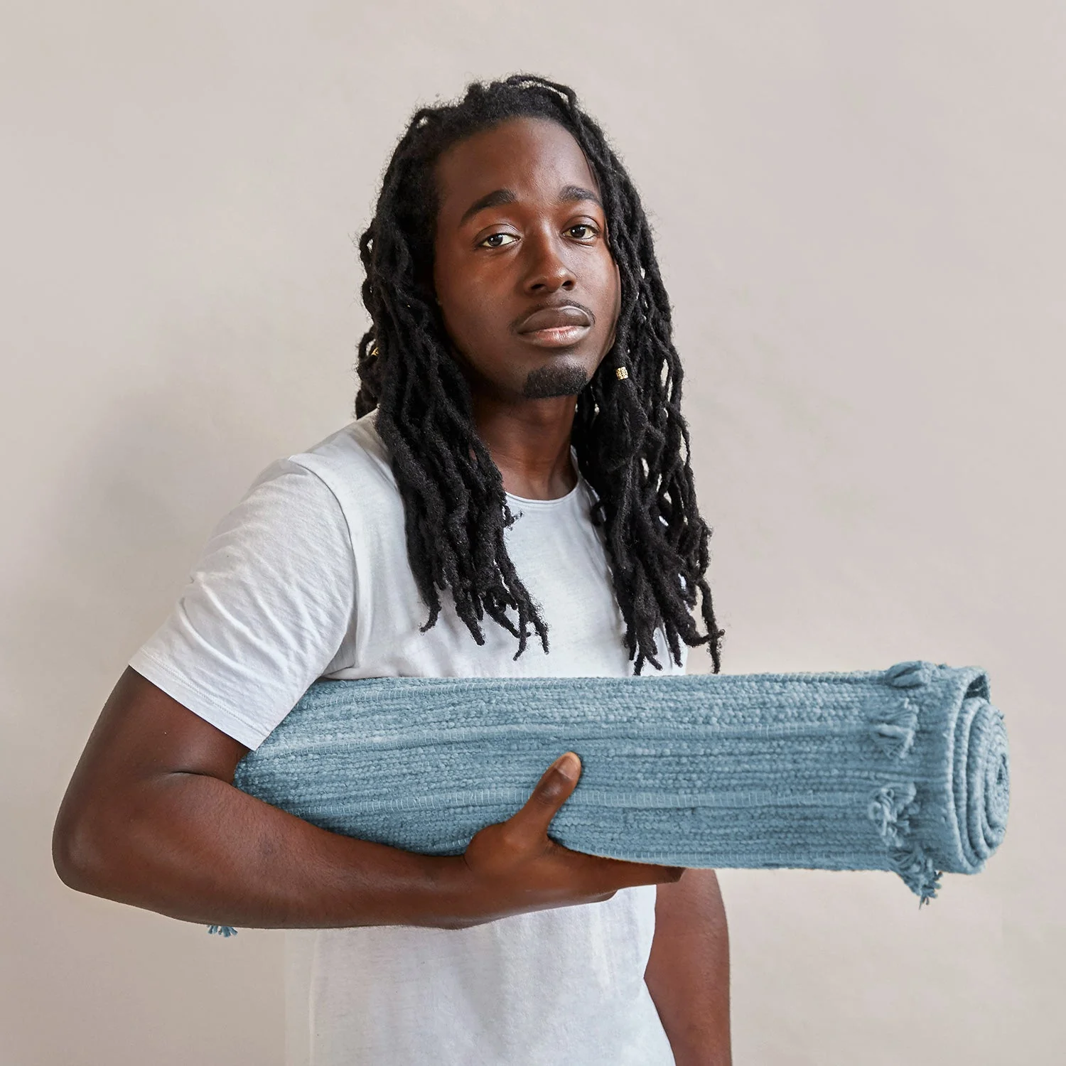Oko Living Indigo Moon - Naturally Dyed Herbal Yoga Mat - Image 4