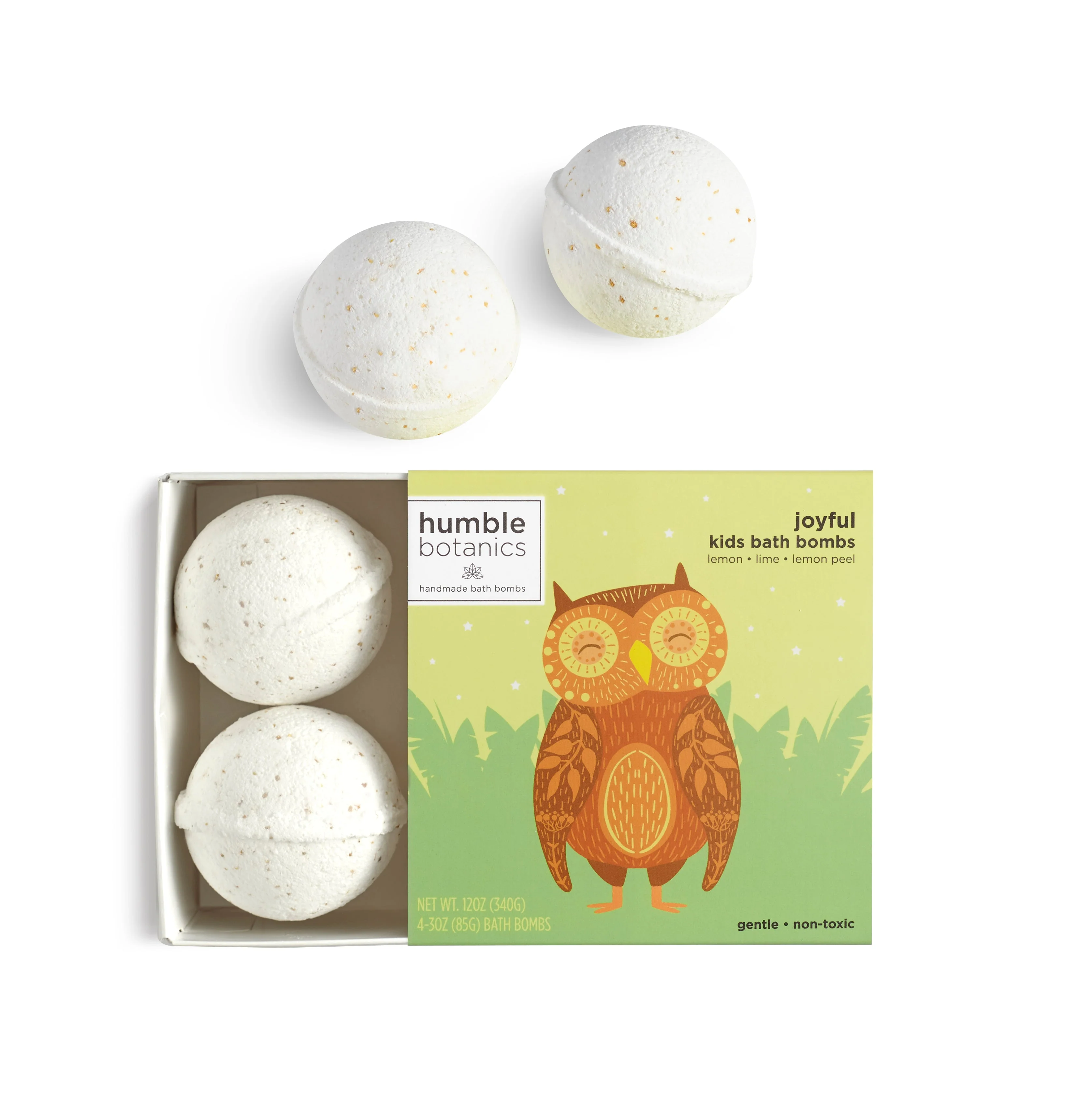 Humble Organics KIDS Joyful Bath Bomb Set – Bright & Energizing
