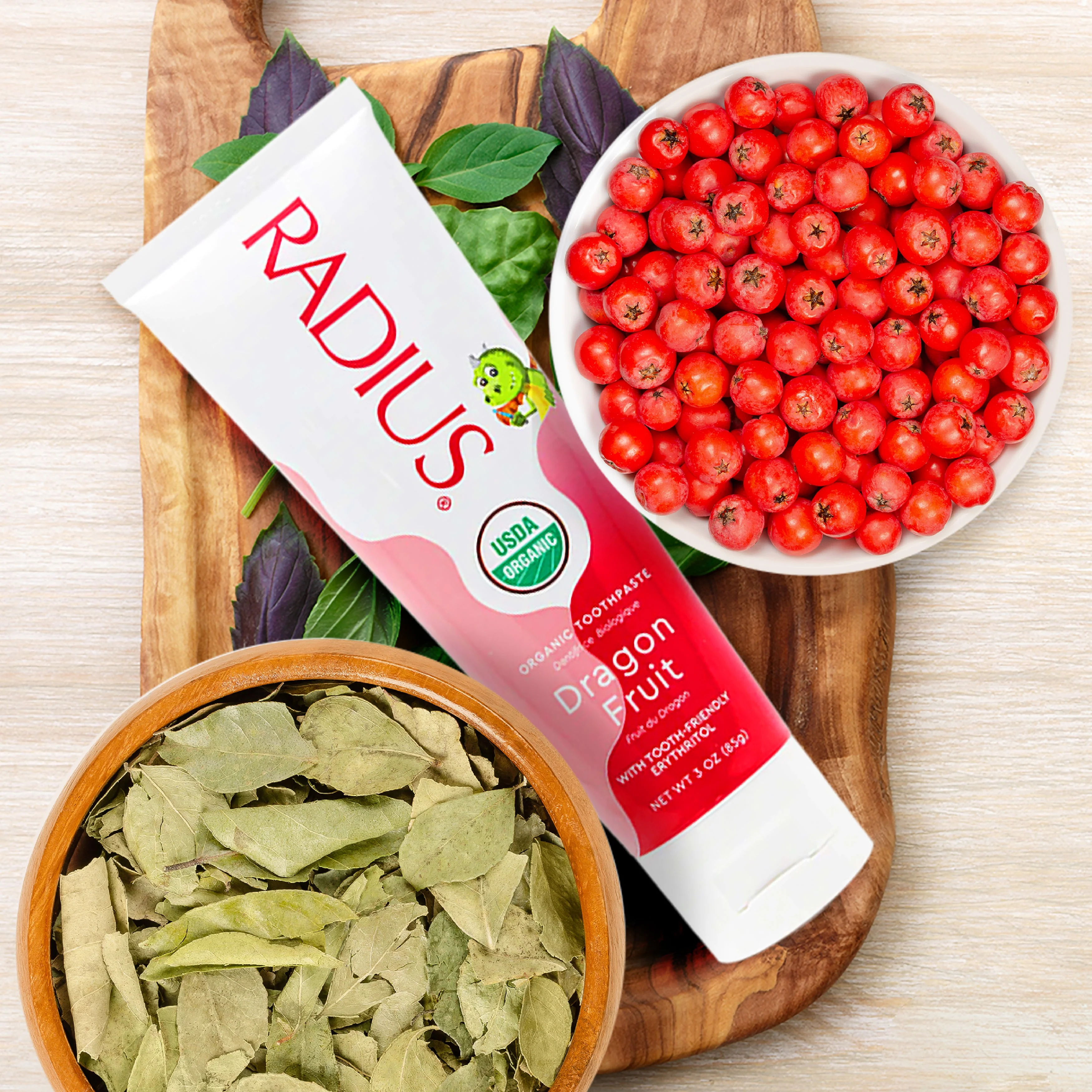 Radius Kids USDA Organic Dragon Fruit Toothpaste - Image 3