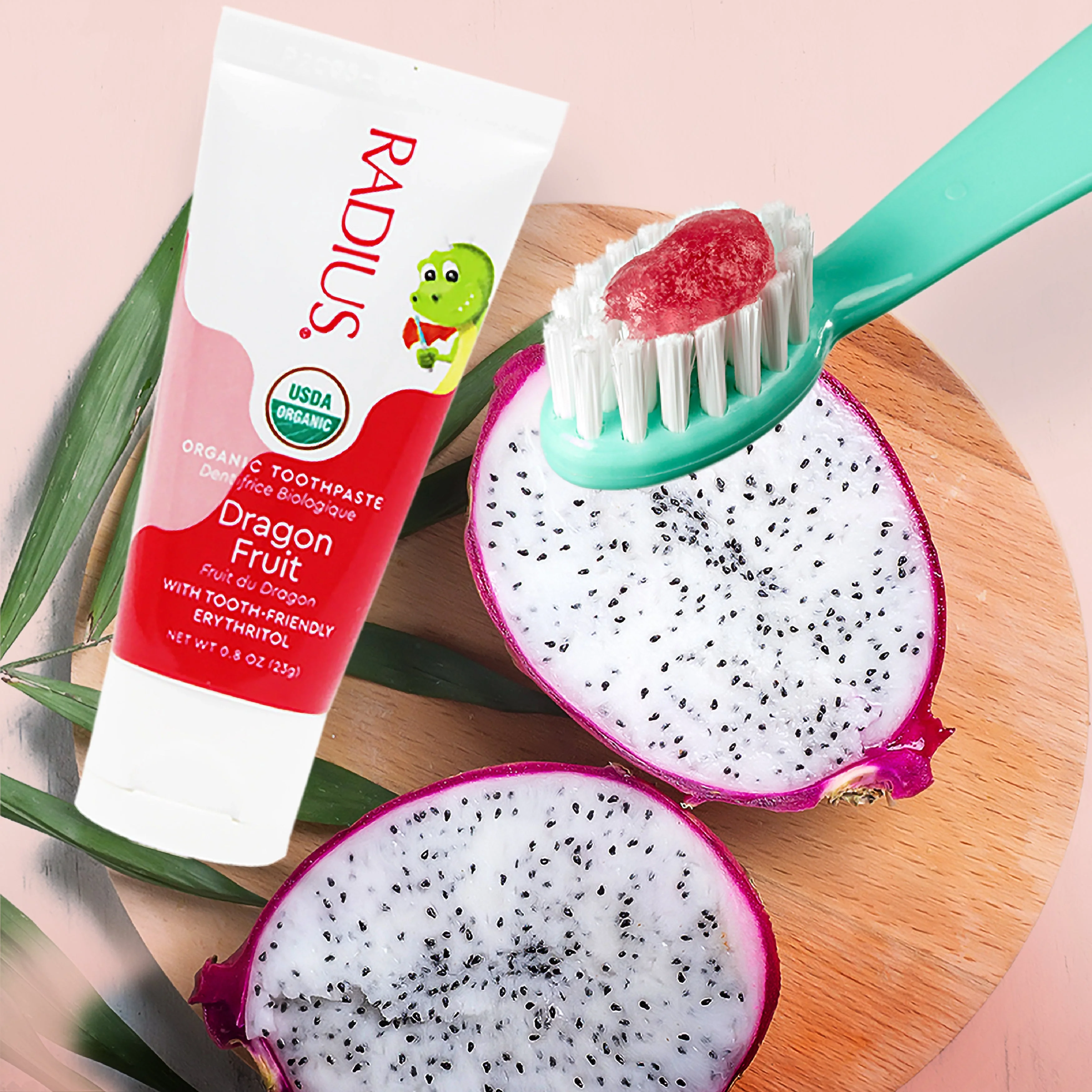 Radius Kids USDA Organic Dragon Fruit Toothpaste - Image 6