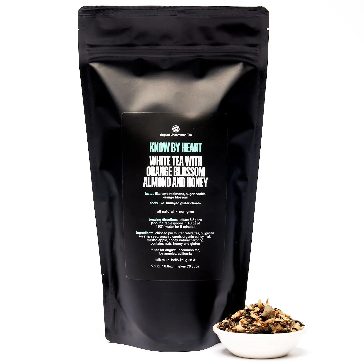 August Uncommon Tea Know by Heart - Orange Blossom Almond White Tea - Image 5
