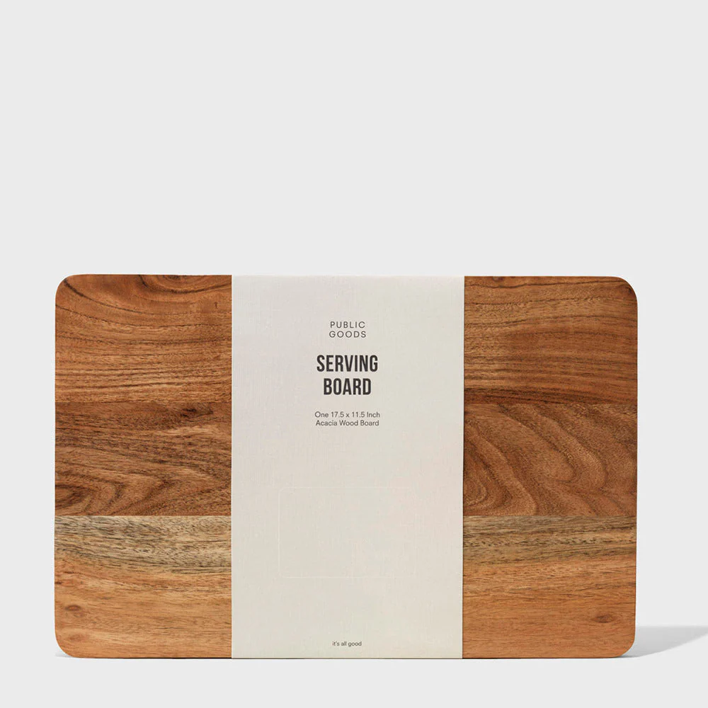 Public Goods Large Wood Serving Board