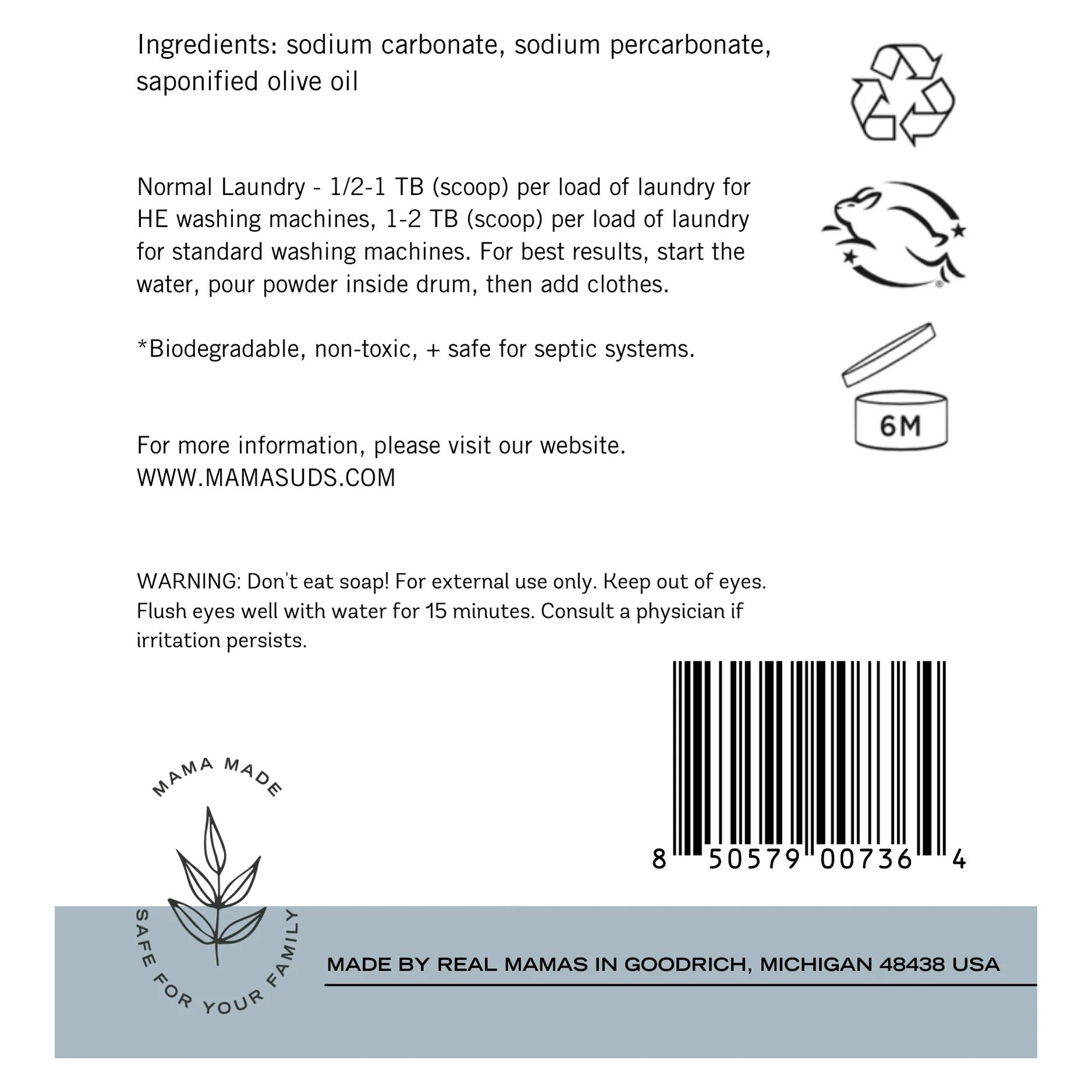 MamaSuds Laundry Soap Powder - Image 7