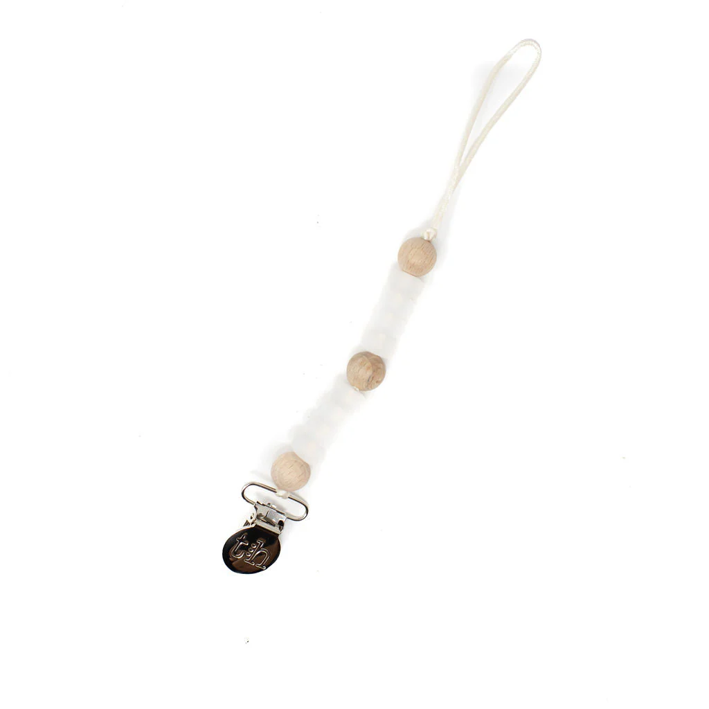 Three Hearts LE Petite Asher Paci & Toy Clip - BPA Free Silicone - Image 3