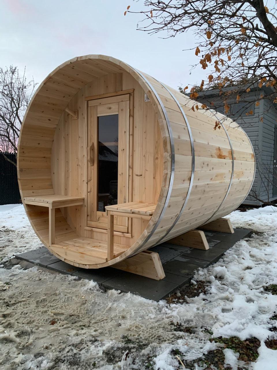 LeisureCraft Tranquility Barrel Sauna for up to 8 People | Premium Canadian Cedar - Image 6