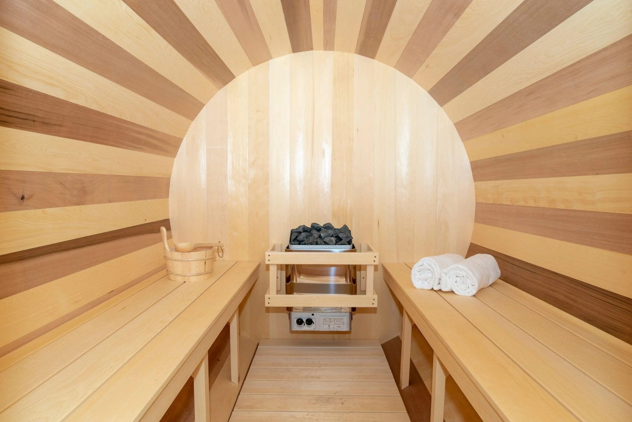 LeisureCraft Tranquility Barrel Sauna for up to 8 People | Premium Canadian Cedar - Image 7