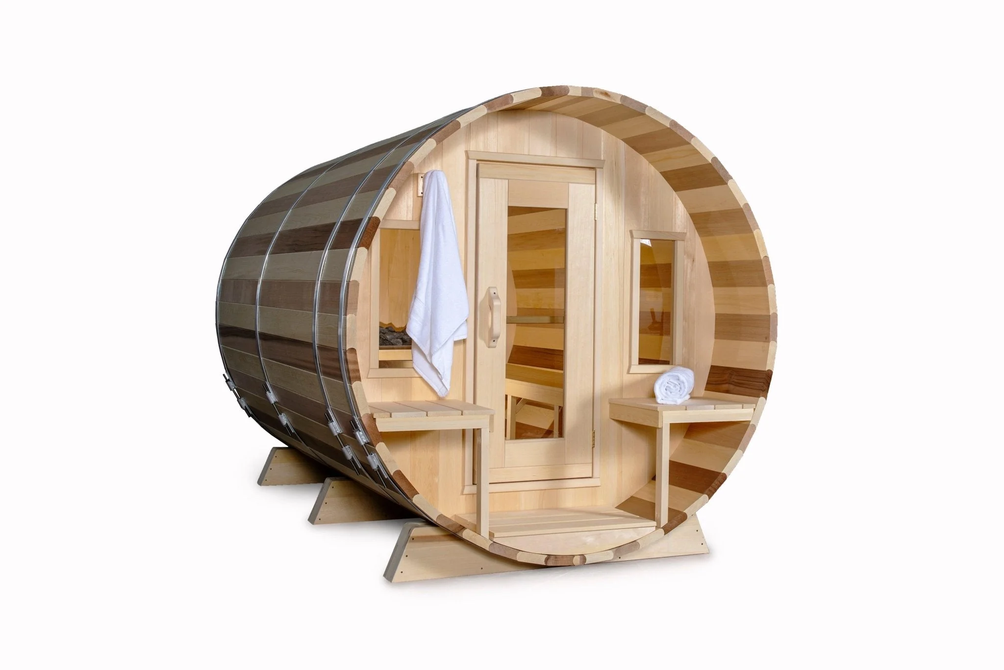 LeisureCraft Tranquility Barrel Sauna for up to 8 People | Premium Canadian Cedar - Image 8