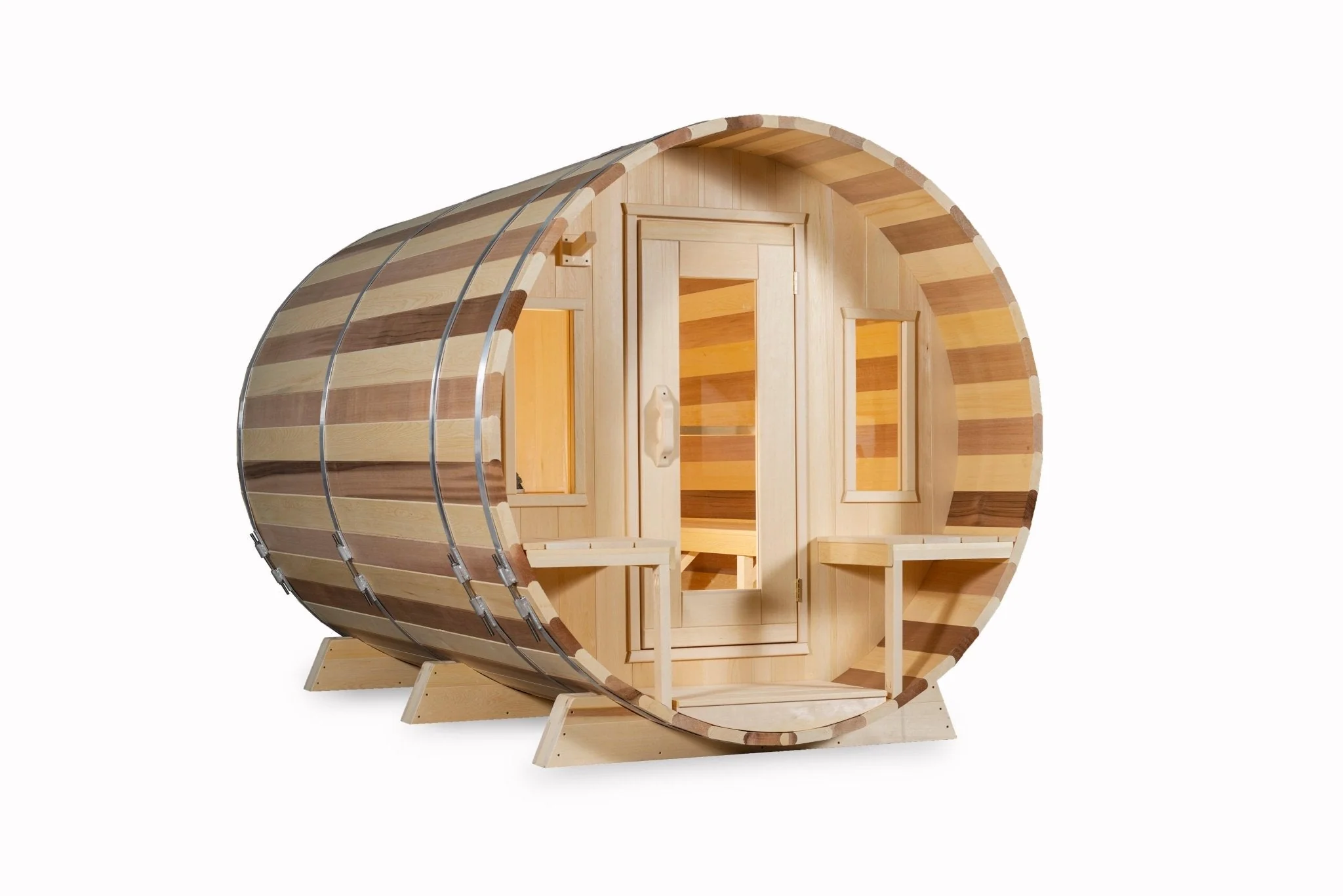 LeisureCraft Tranquility Barrel Sauna for up to 8 People | Premium Canadian Cedar - Image 9