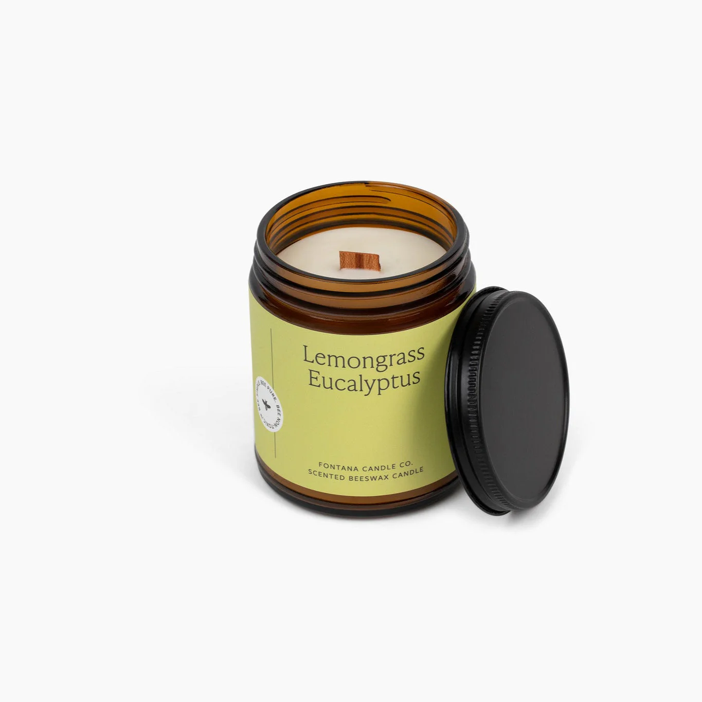 Fontana Candle Co Lemongrass Eucalyptus Jar Candle - Image 4