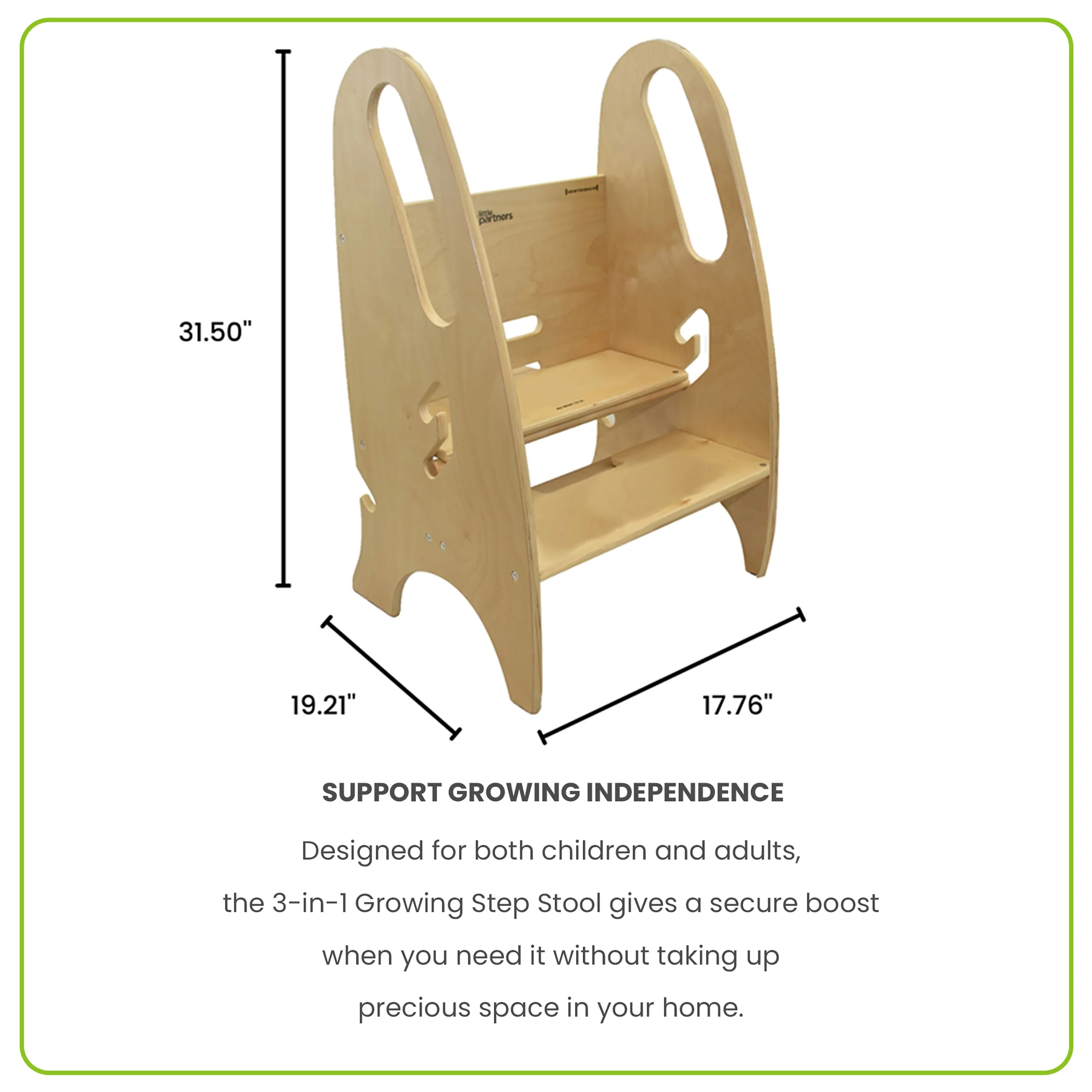 Little Partners 3-in-1 Growing Step Stool - Image 7