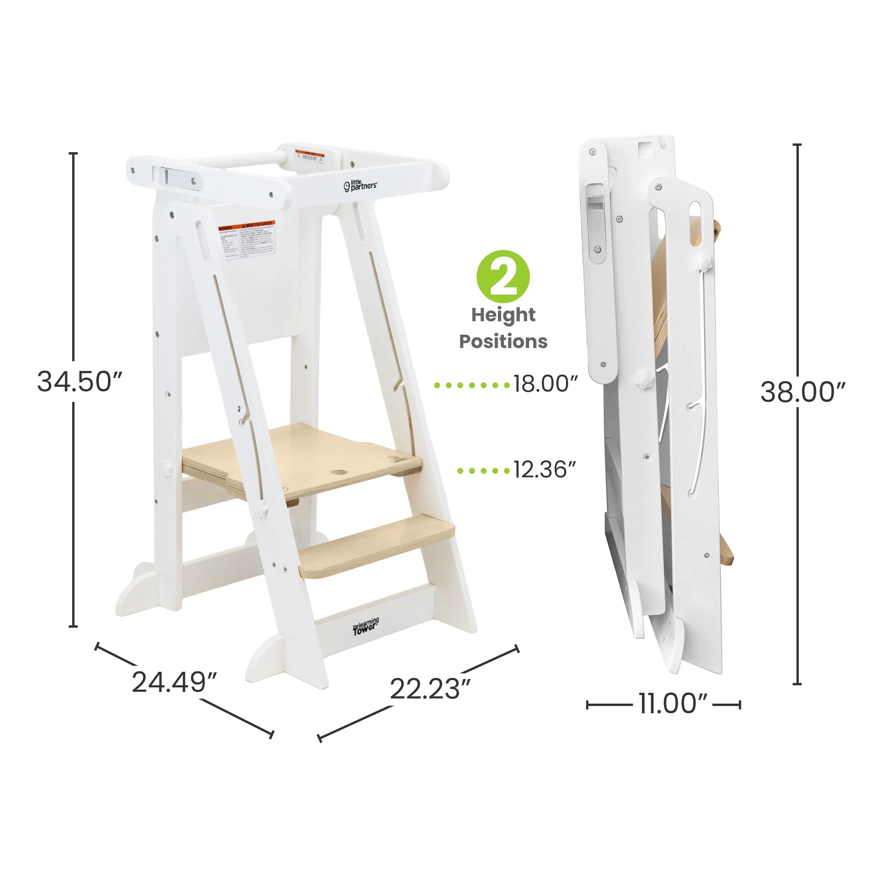 Little Partners Learn 'N Fold Learning Tower® Toddler Tower - Image 20