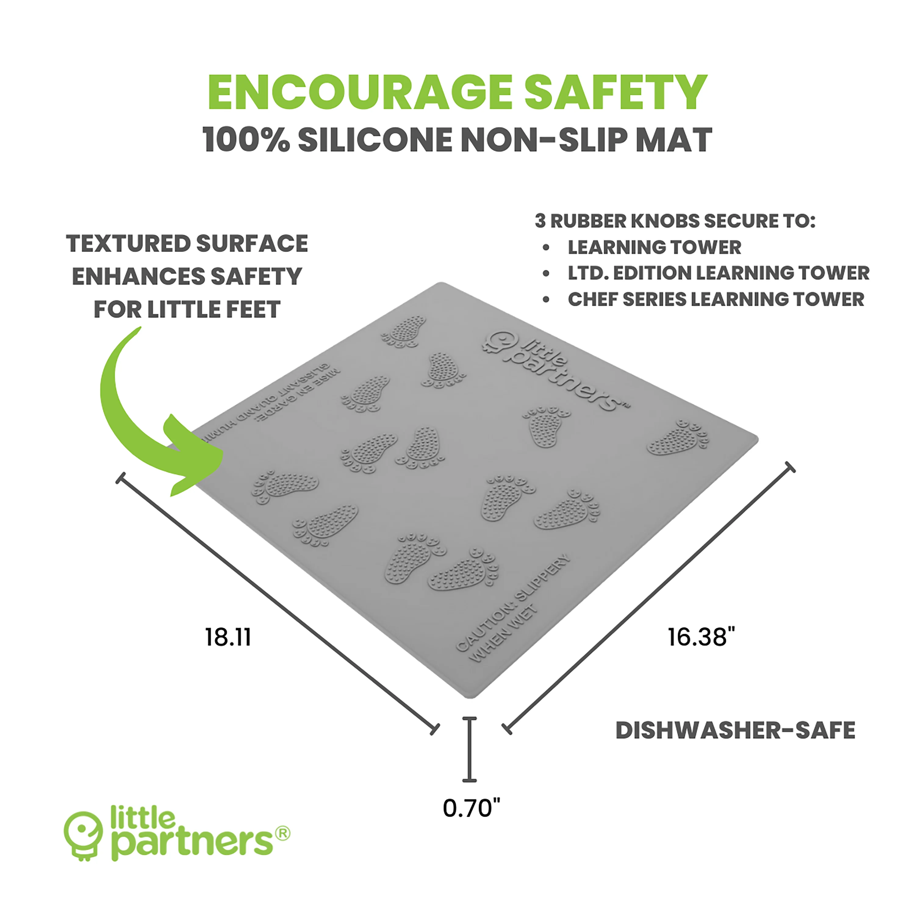 Little Partners Silicone Mat for Learning Tower Platform (Single Box) - Image 6