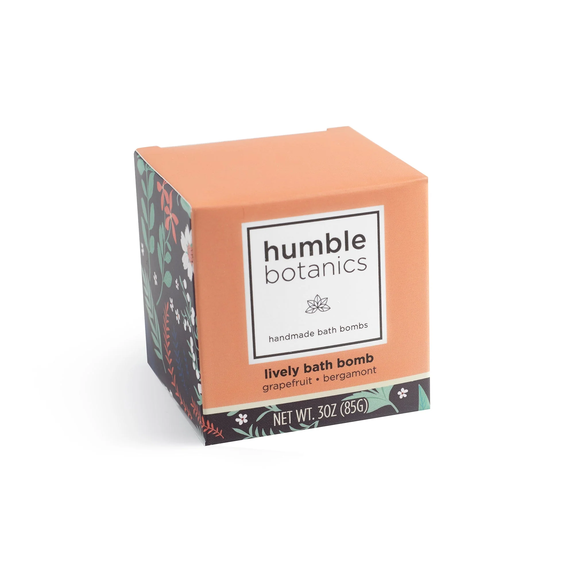 Humble Organics Lively Bath Bomb – Grapefruit, Bergamot & Rose Clay (3oz) - Image 2