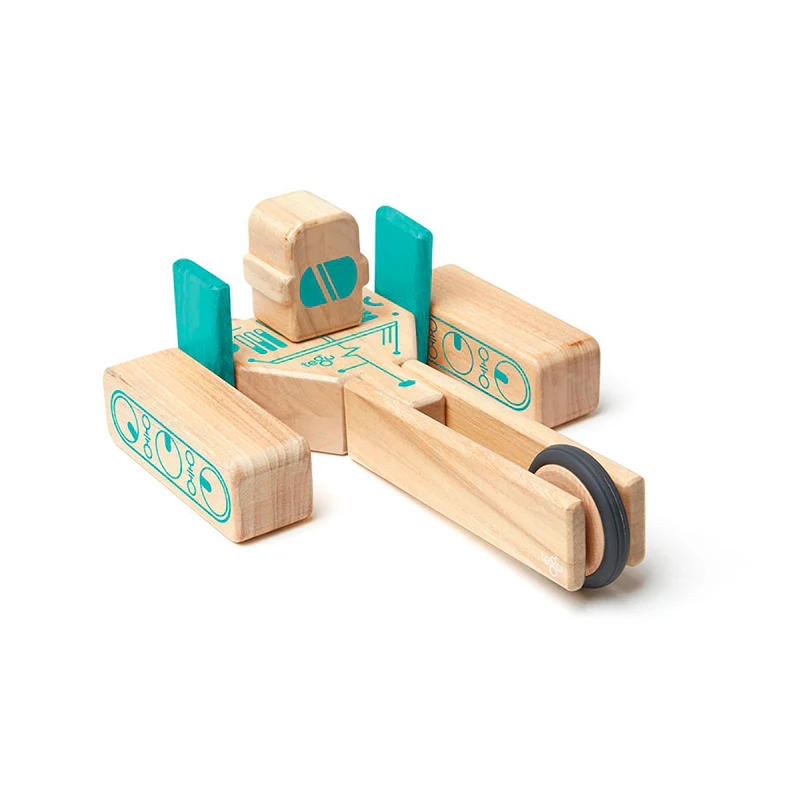 Tegu Magbot  Magnetic Wooden Blocks  Future Collection, 9 pieces - Image 5