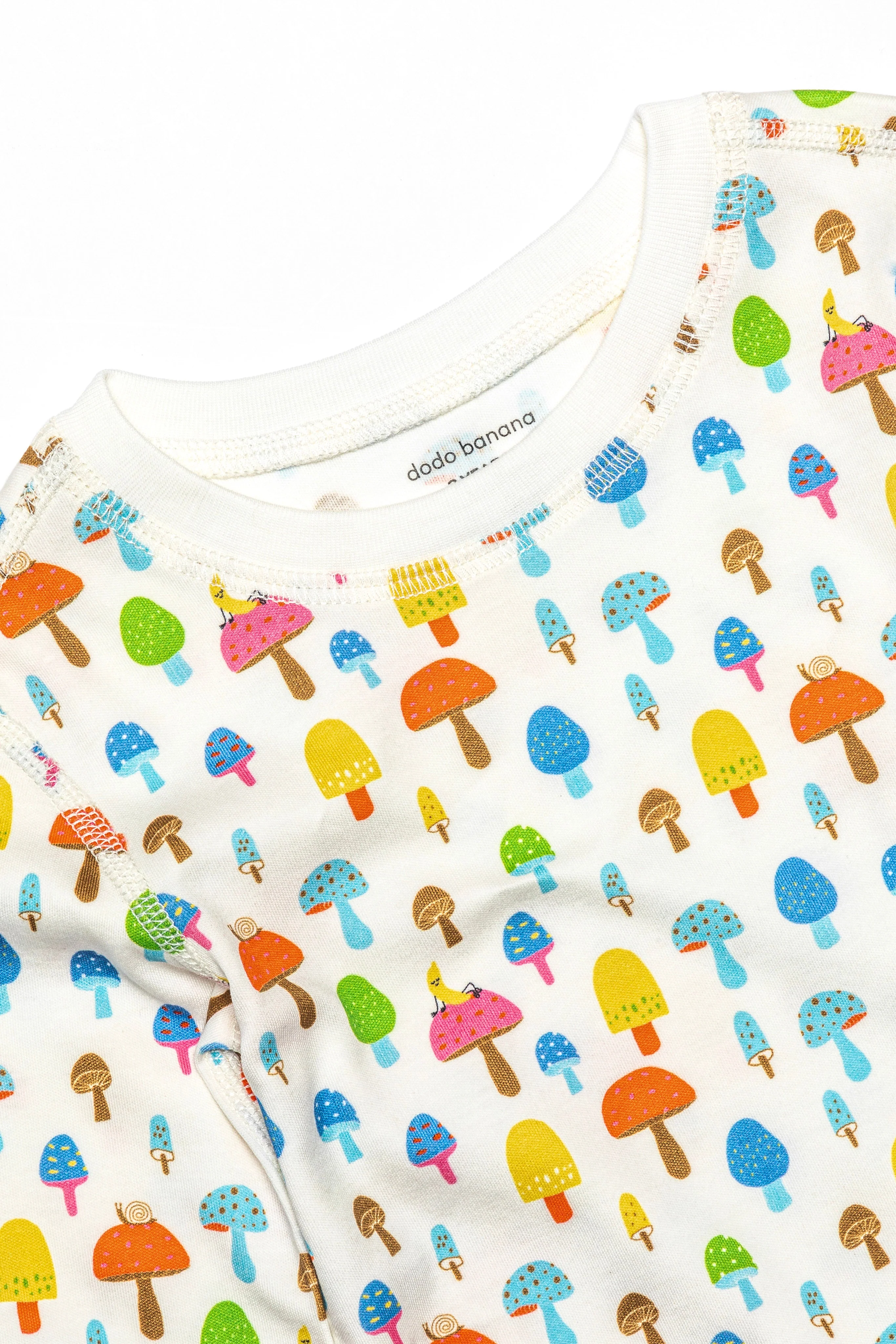 Dodo Banana Magic Mushrooms Organic Pima Cotton Pajama Set - Image 3
