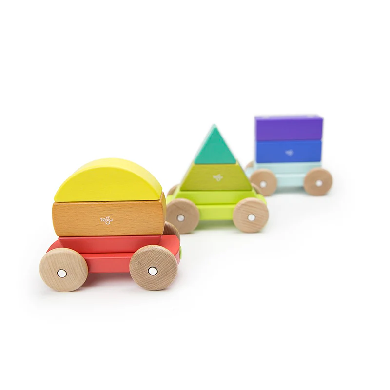 Tegu Magnetic Shape Train  Tegu Baby and Toddler  9 pieces - Image 11