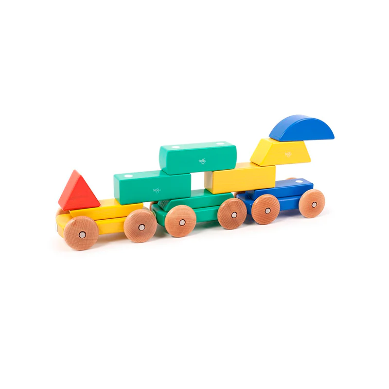 Tegu Magnetic Shape Train  Tegu Baby and Toddler  9 pieces - Image 2
