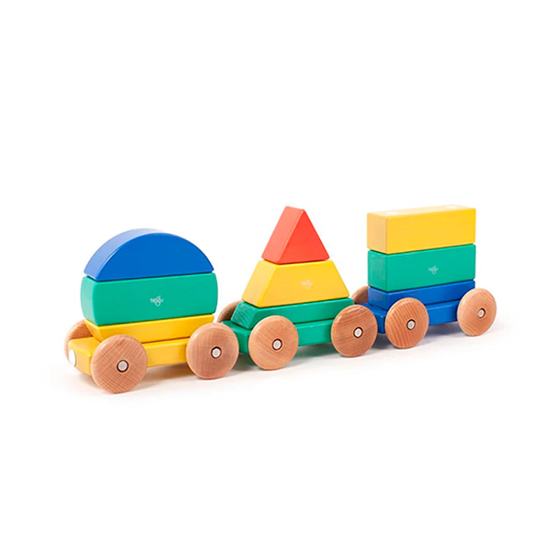 Tegu Magnetic Shape Train  Tegu Baby and Toddler  9 pieces - Image 4